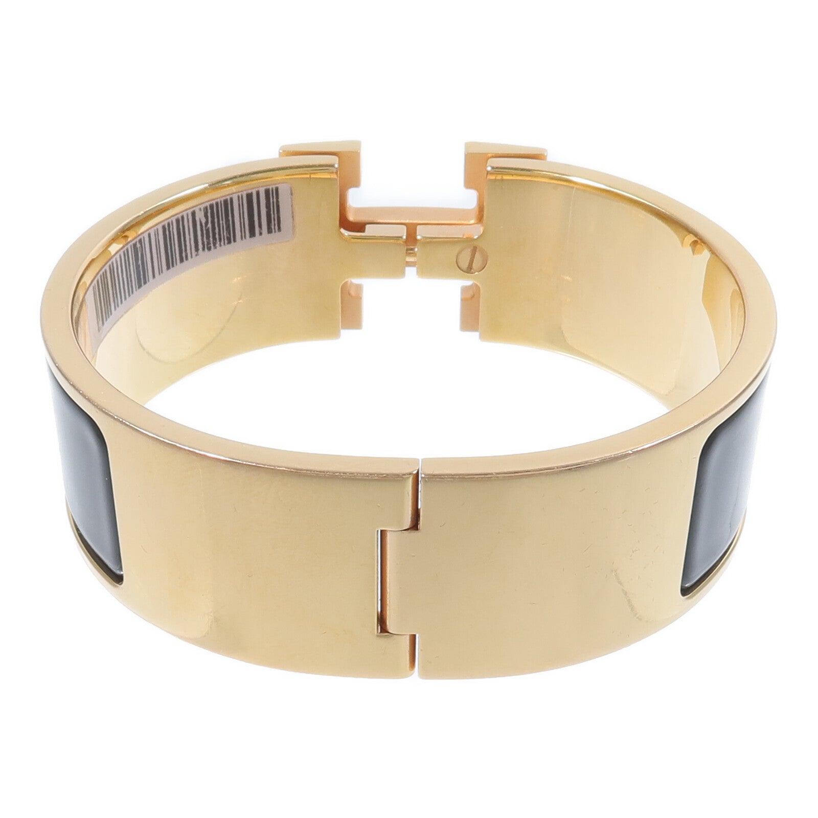 HERMES 金屬/琺瑯Clic Clac H Bracelet手鐲Noir