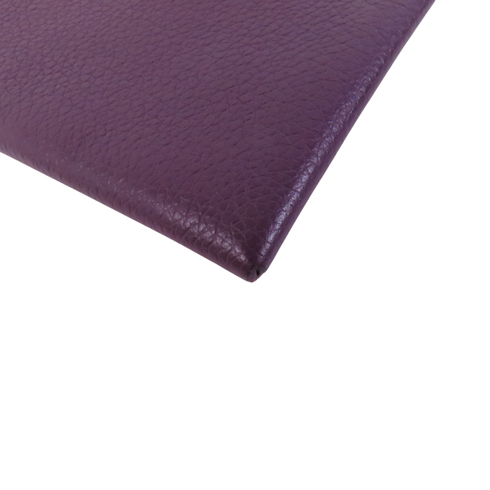 HERMES Chevre皮革Bastia Coin Purse銀扣零錢包