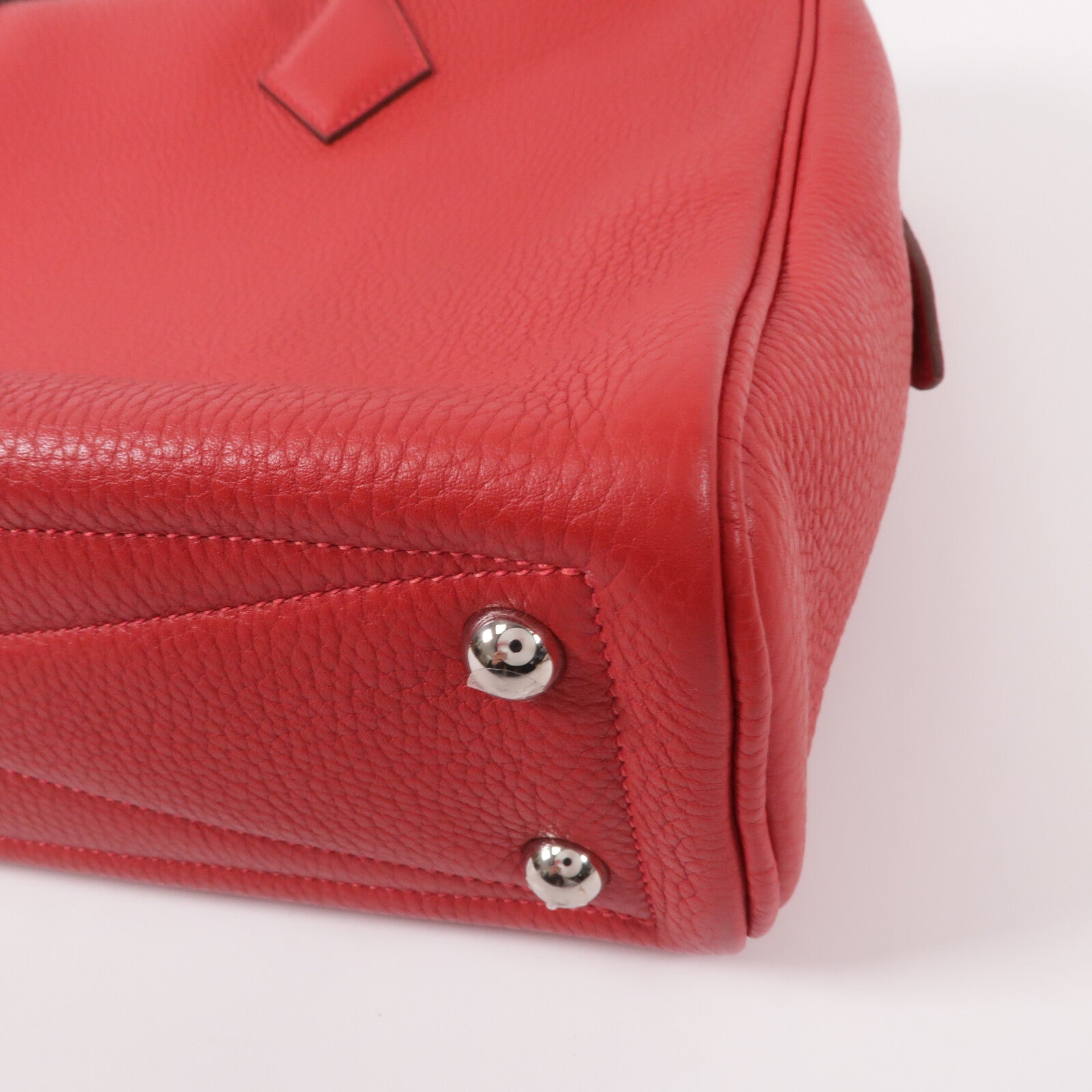 HERMES Clemence皮革Victoria 40手挽袋Rough Casaque