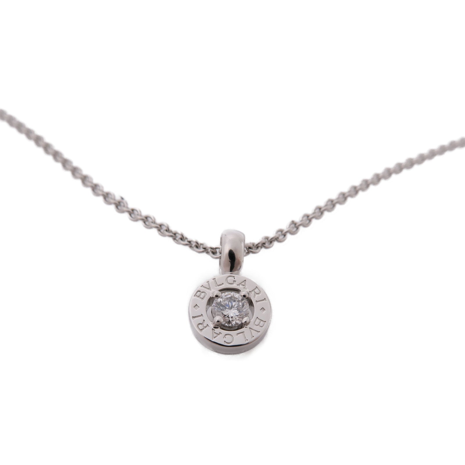 BVLGARI 18K白金Diamond Necklace鑽石項鍊