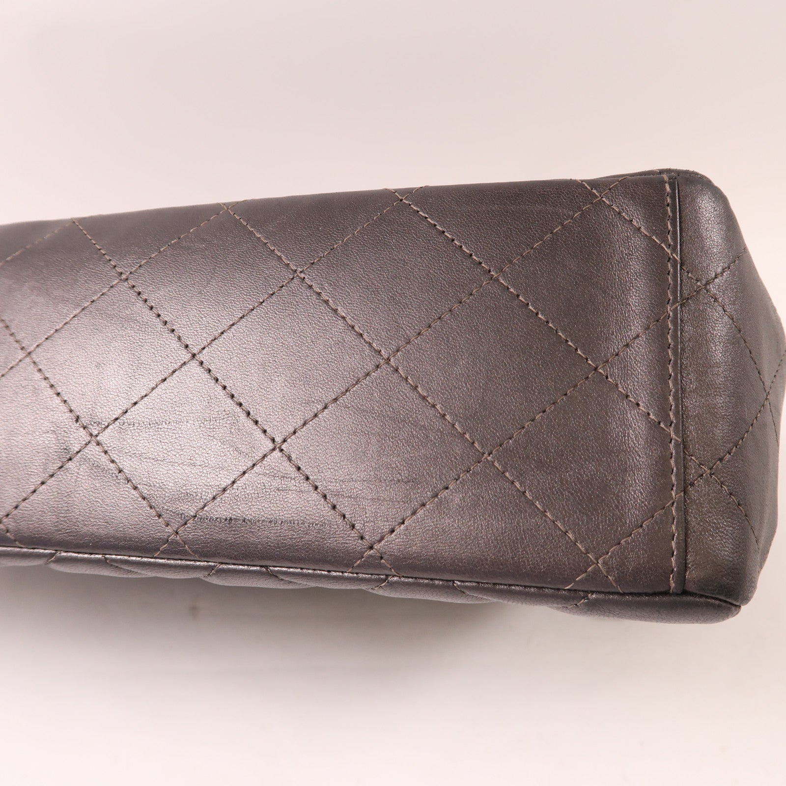 CHANEL CC SHW Large Classic Chain Shoulder Bag A58600 Leather Black