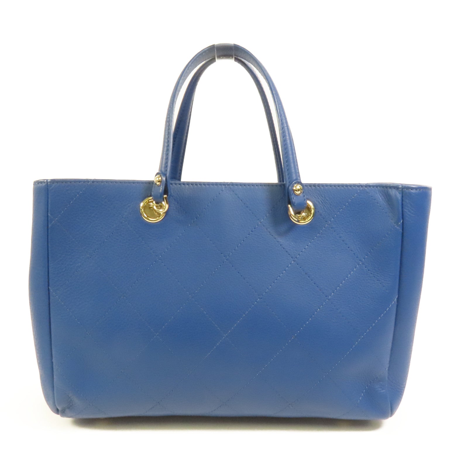 CHANEL 牛皮皮革Chain Shoulder金扣手挽肩背兩用袋