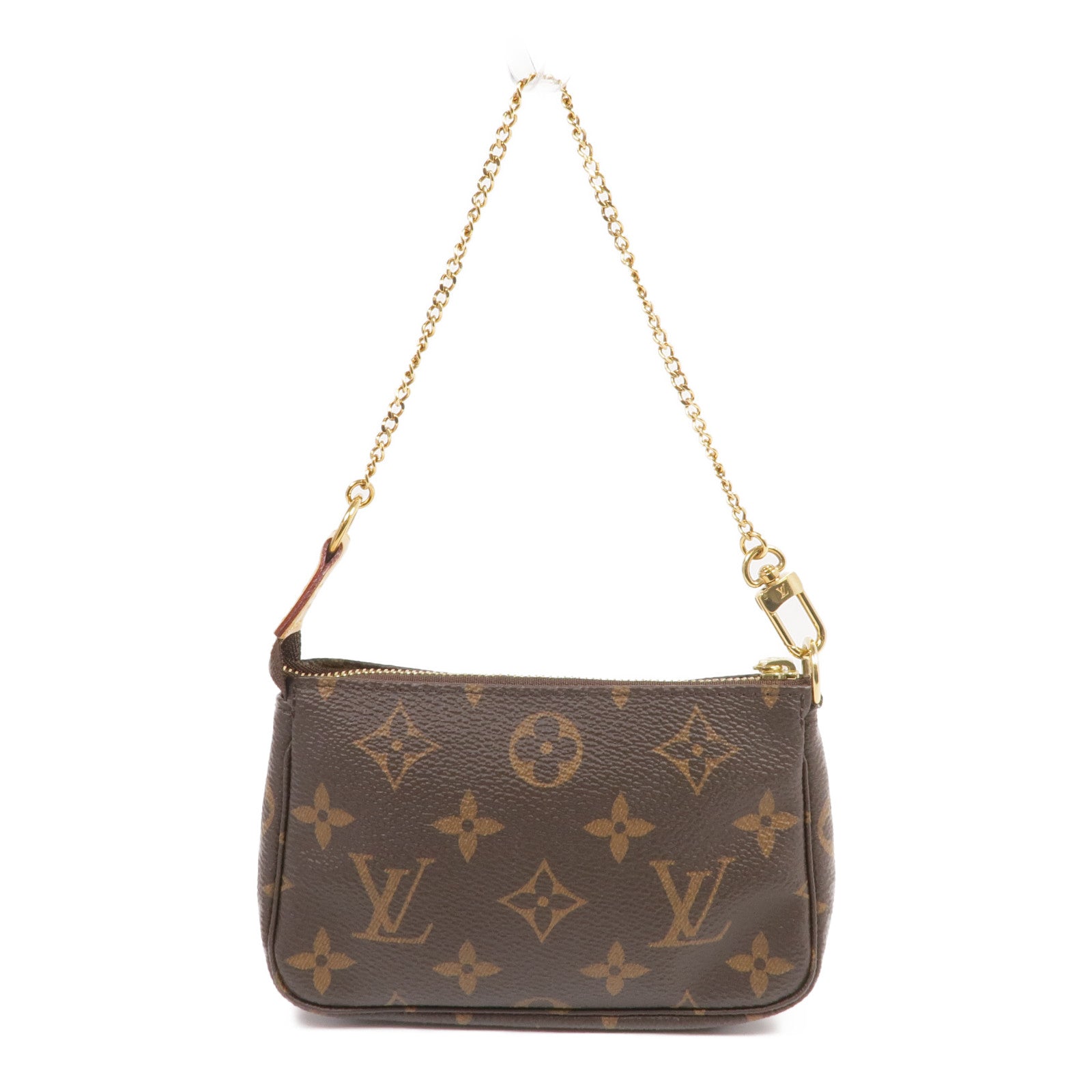 LOUIS VUITTON Monogram Mini Pochette Accessoires金扣手挽袋