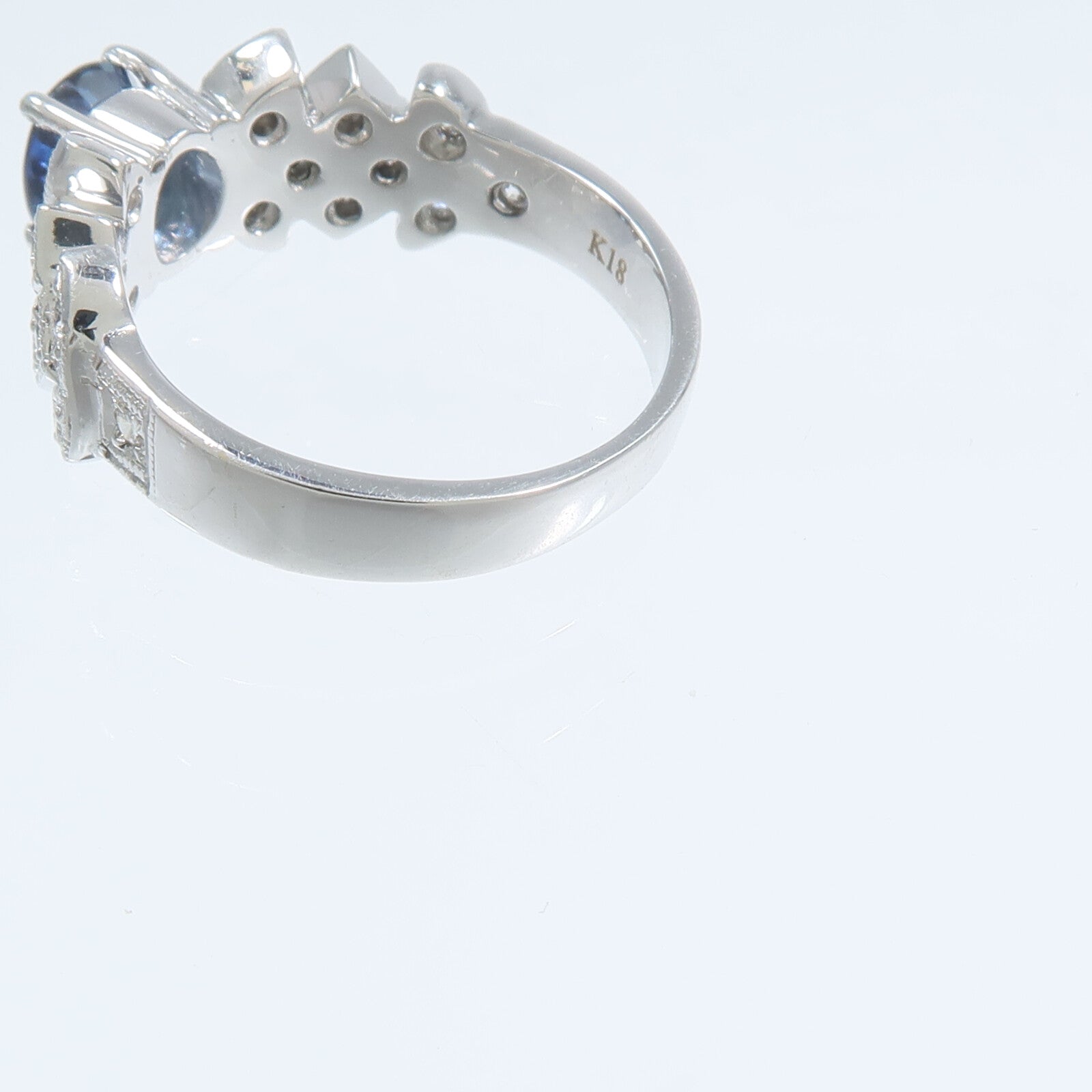 JEWELRY 【激減優惠】18K白金Sapphire Ring藍寶石戒指