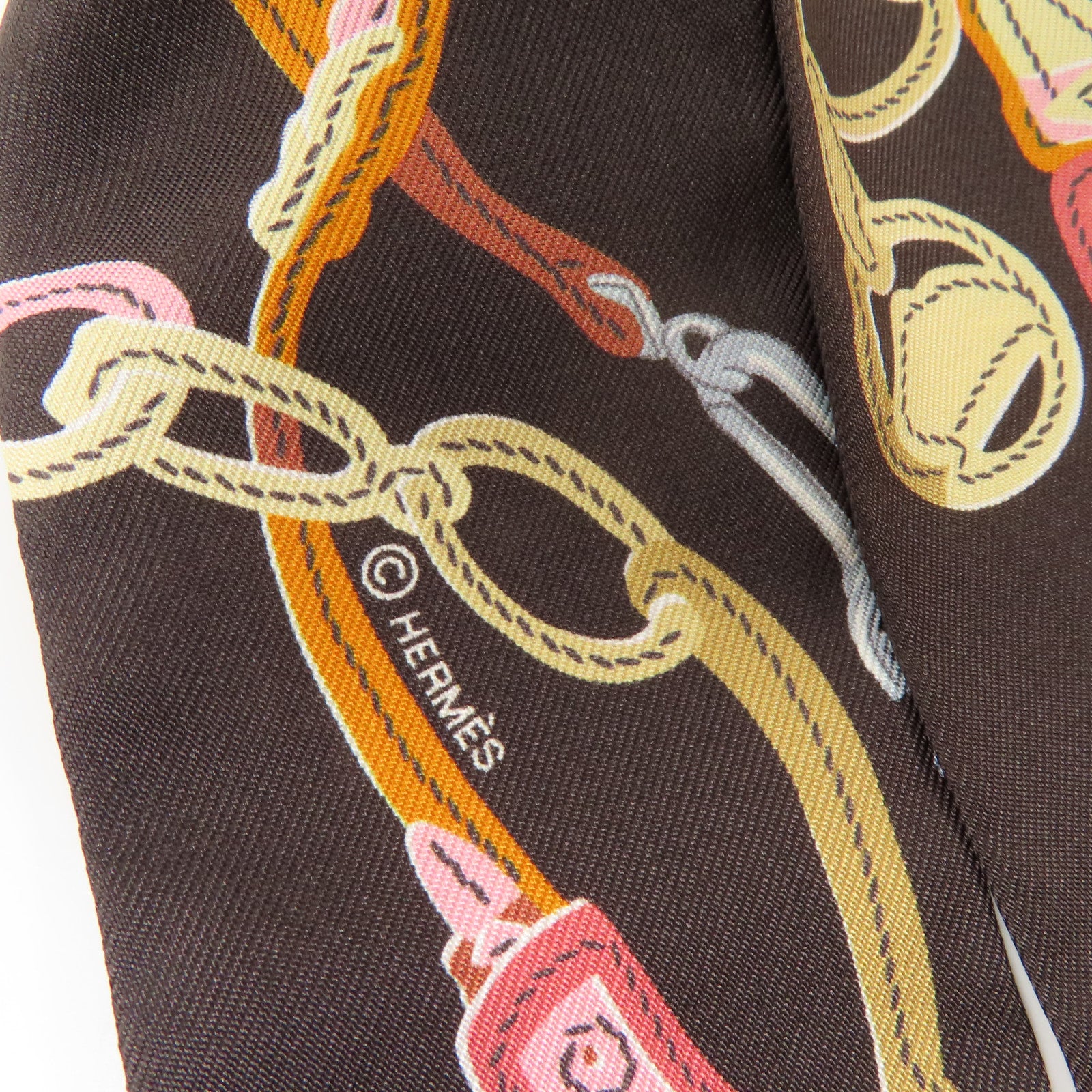 HERMES 絲質Twilly絲巾