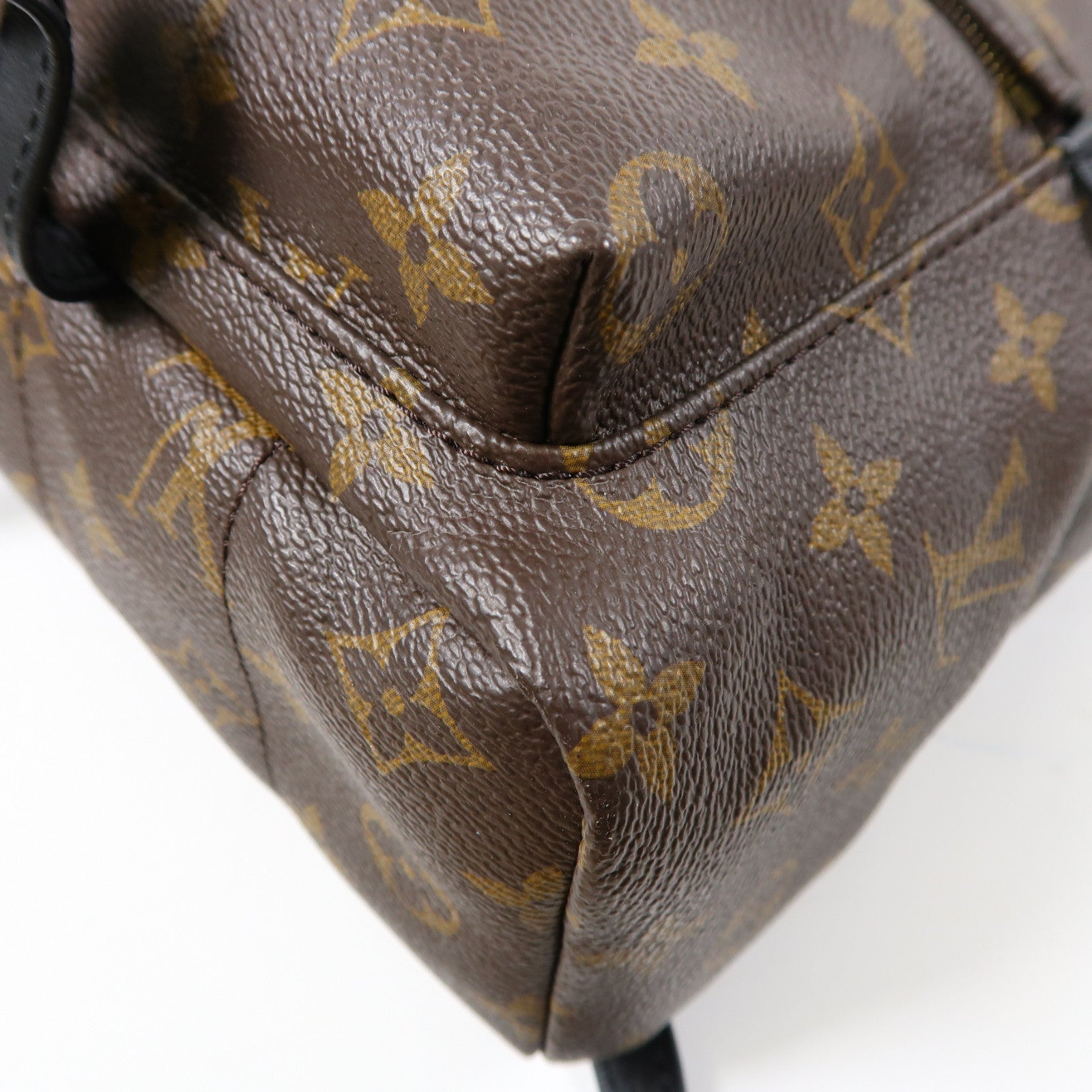 LOUIS VUITTON Monogram Springs MM金扣背包啡色