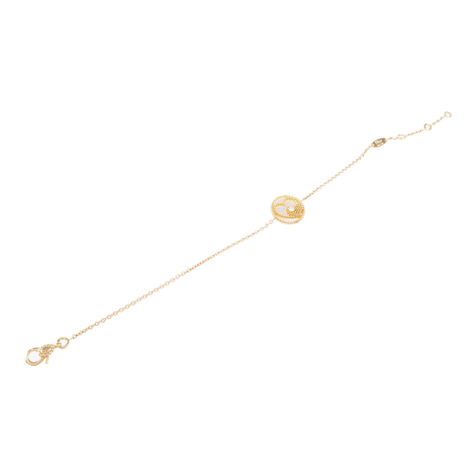 Dior 18K玫瑰金Vents鑽石/珍珠貝殼手鏈