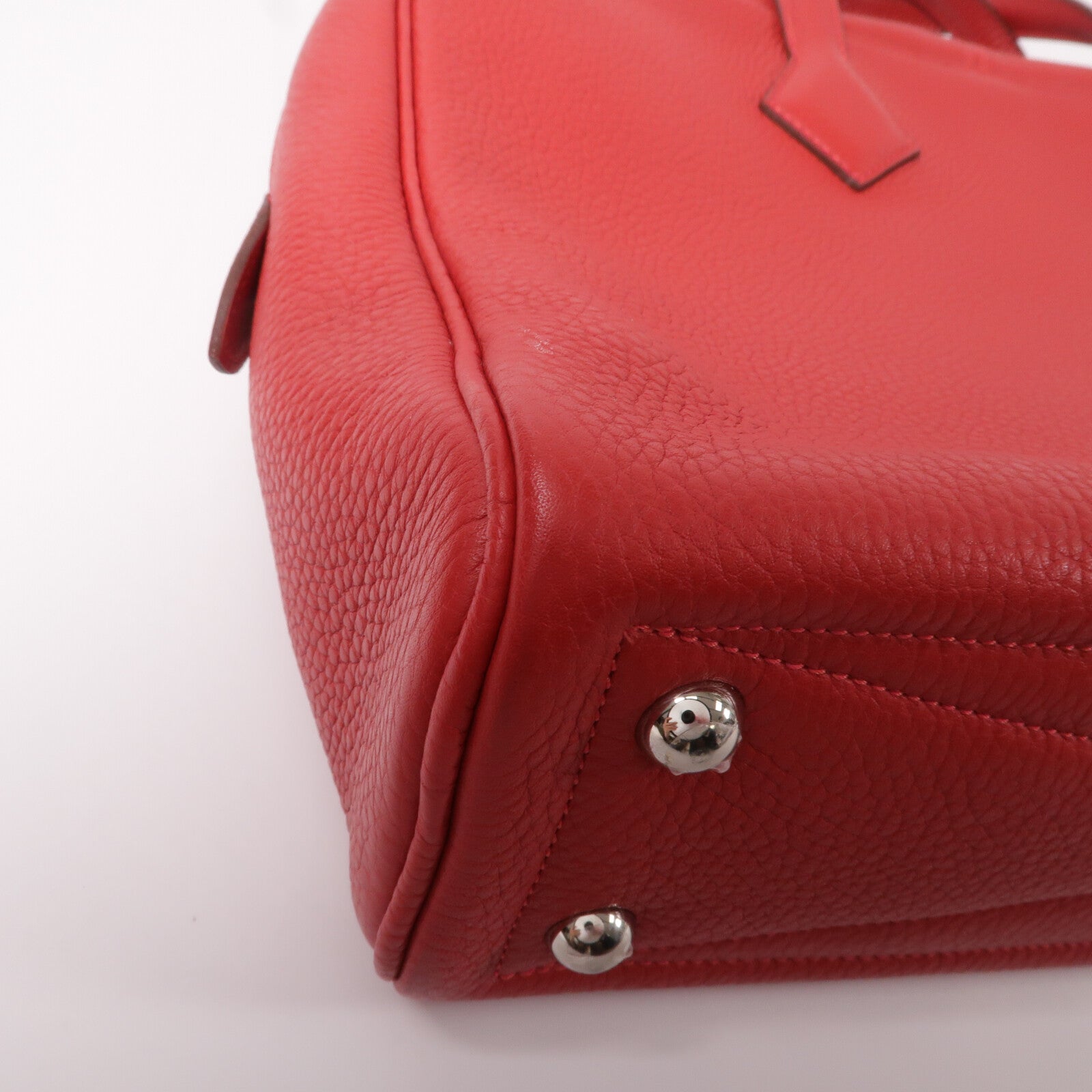 HERMES Clemence皮革Victoria 40手挽袋Rough Casaque