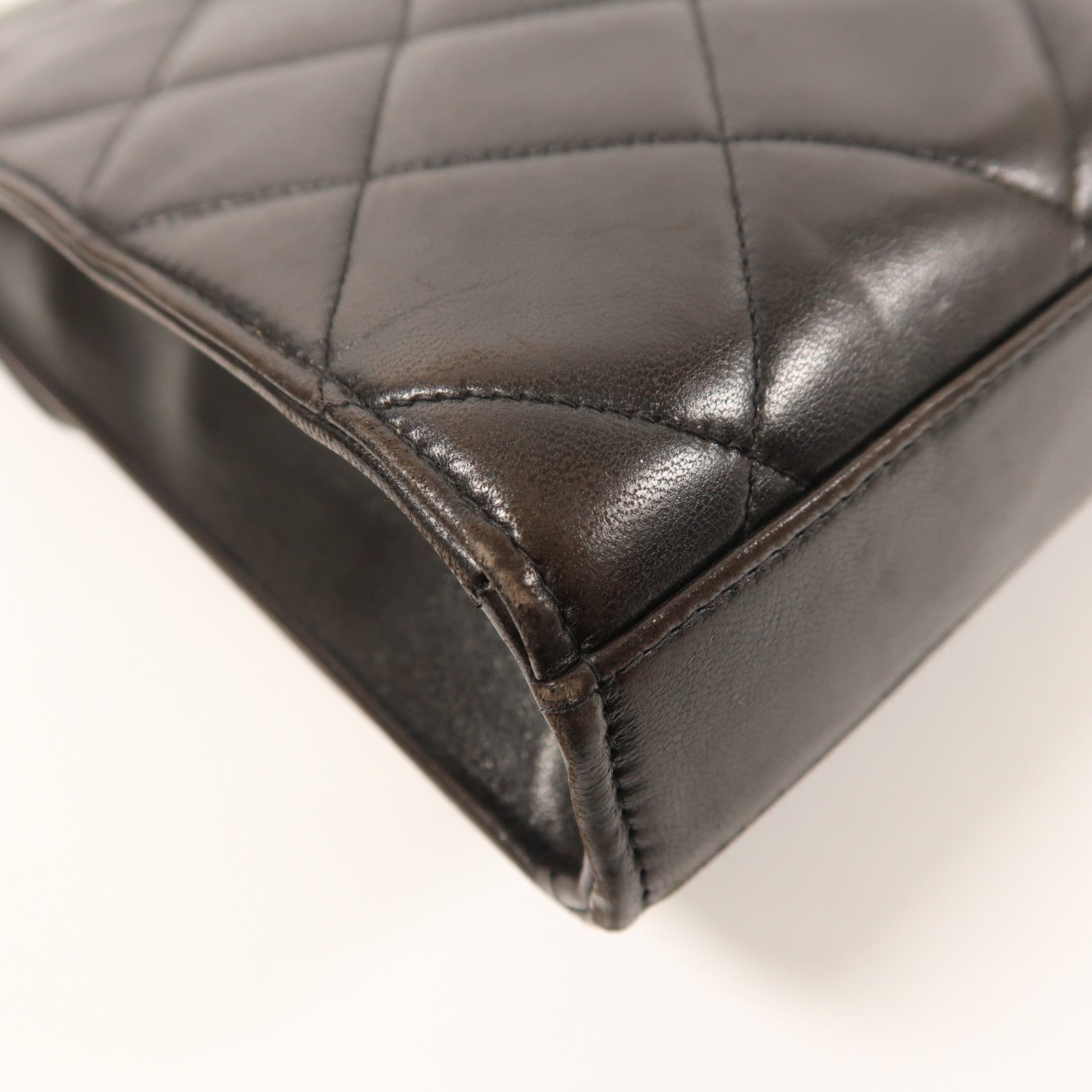 CHANEL 羊皮皮革Materasse Briefcase金扣公事包
