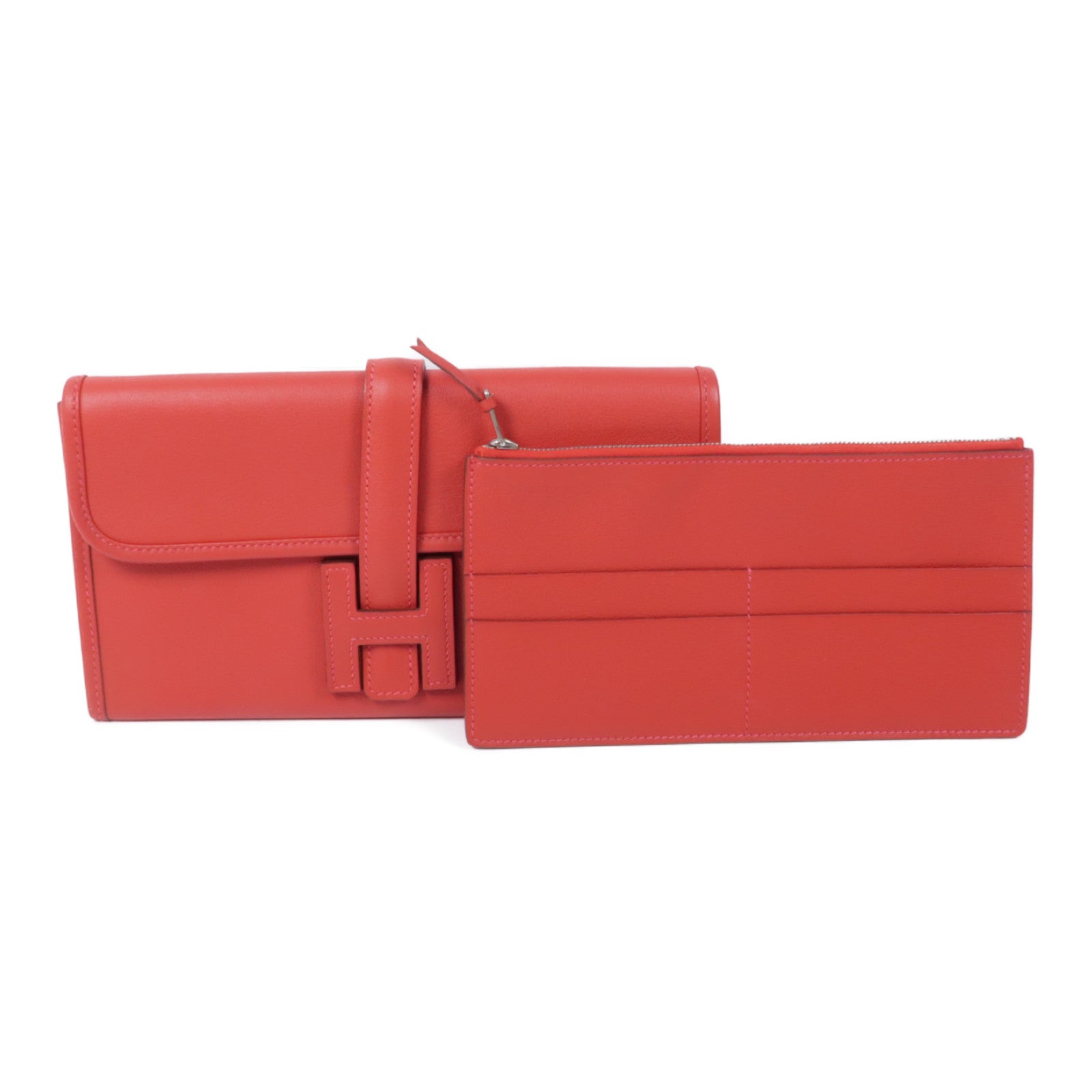 HERMES 【激減優惠】Evercolor皮革Jige手拿包