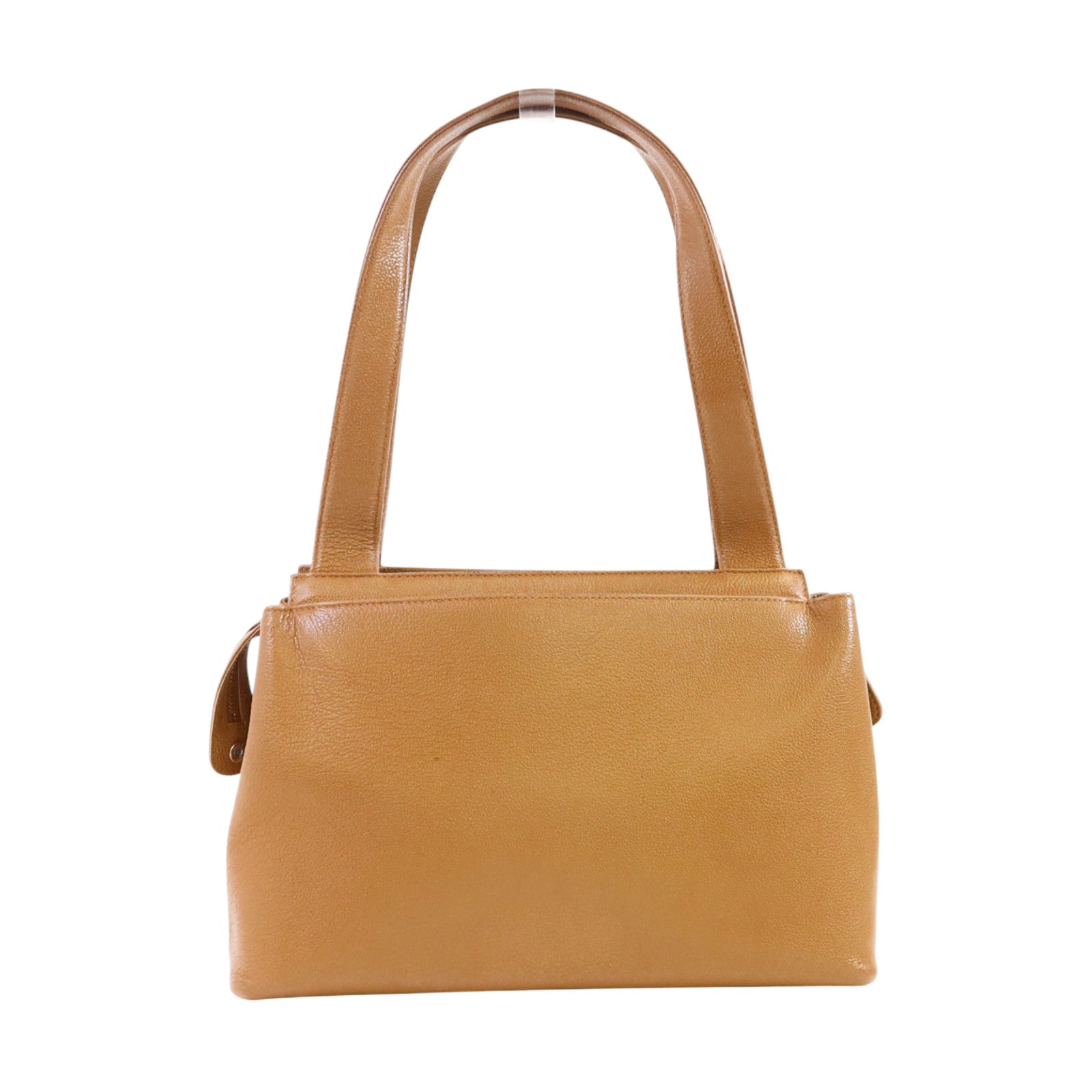 CHANEL 【激減優惠】牛皮皮革Vintage Hand Bag金扣手挽袋