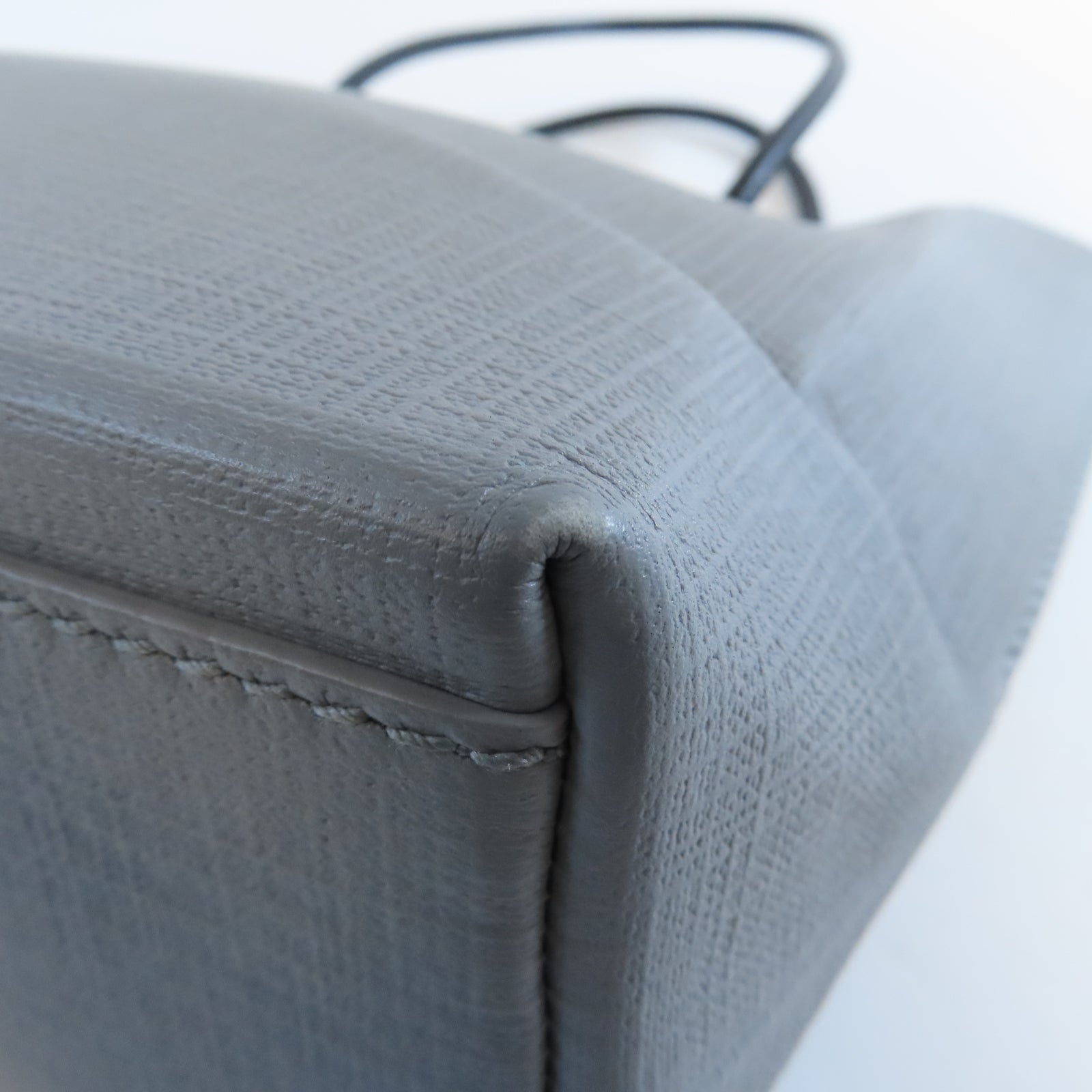 BALENCIAGA 【激減優惠】牛皮皮革Shoulder Bag XXS銀扣手挽肩背兩用袋灰色
