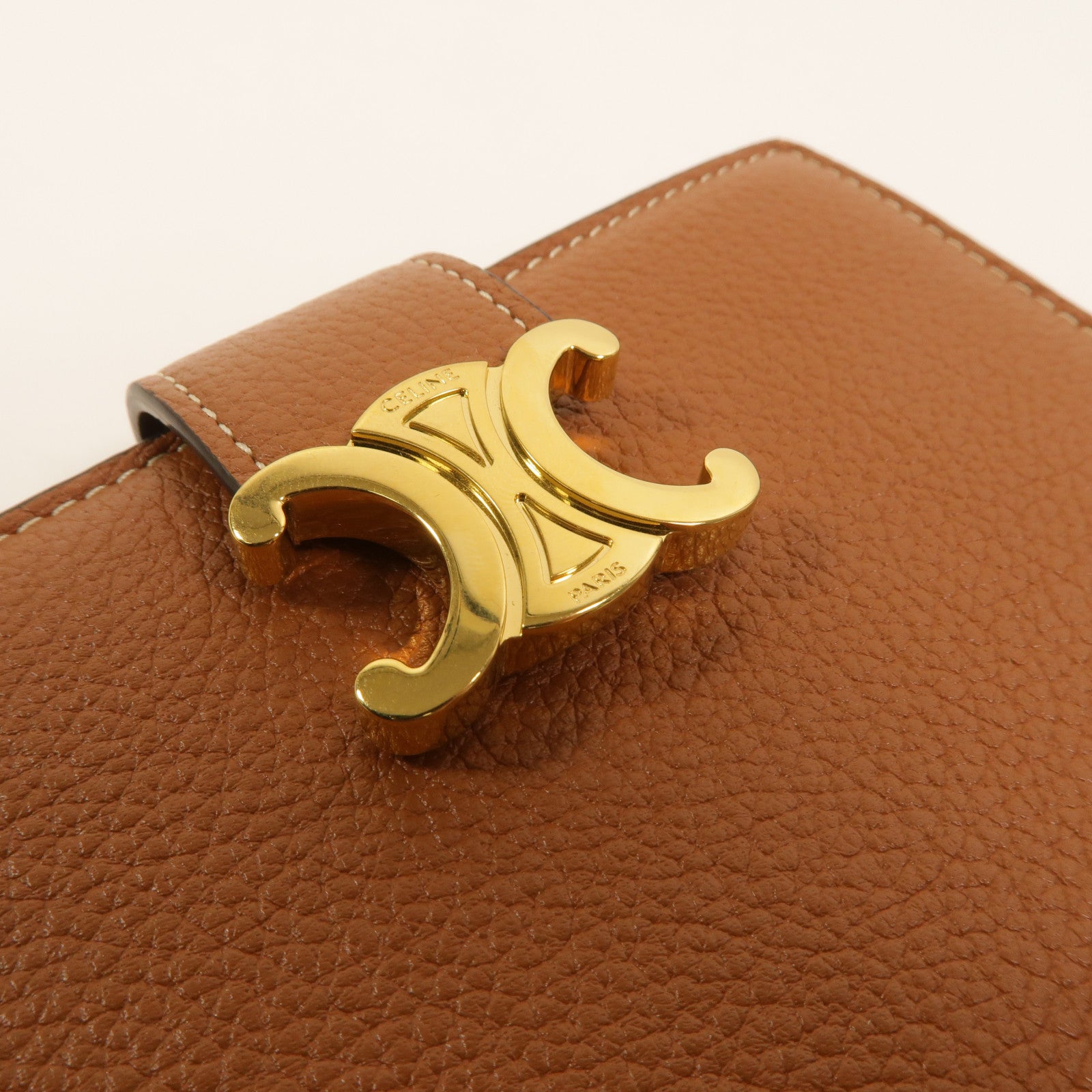 CELINE 牛皮皮革Medium Strap Wallet Nino錢包