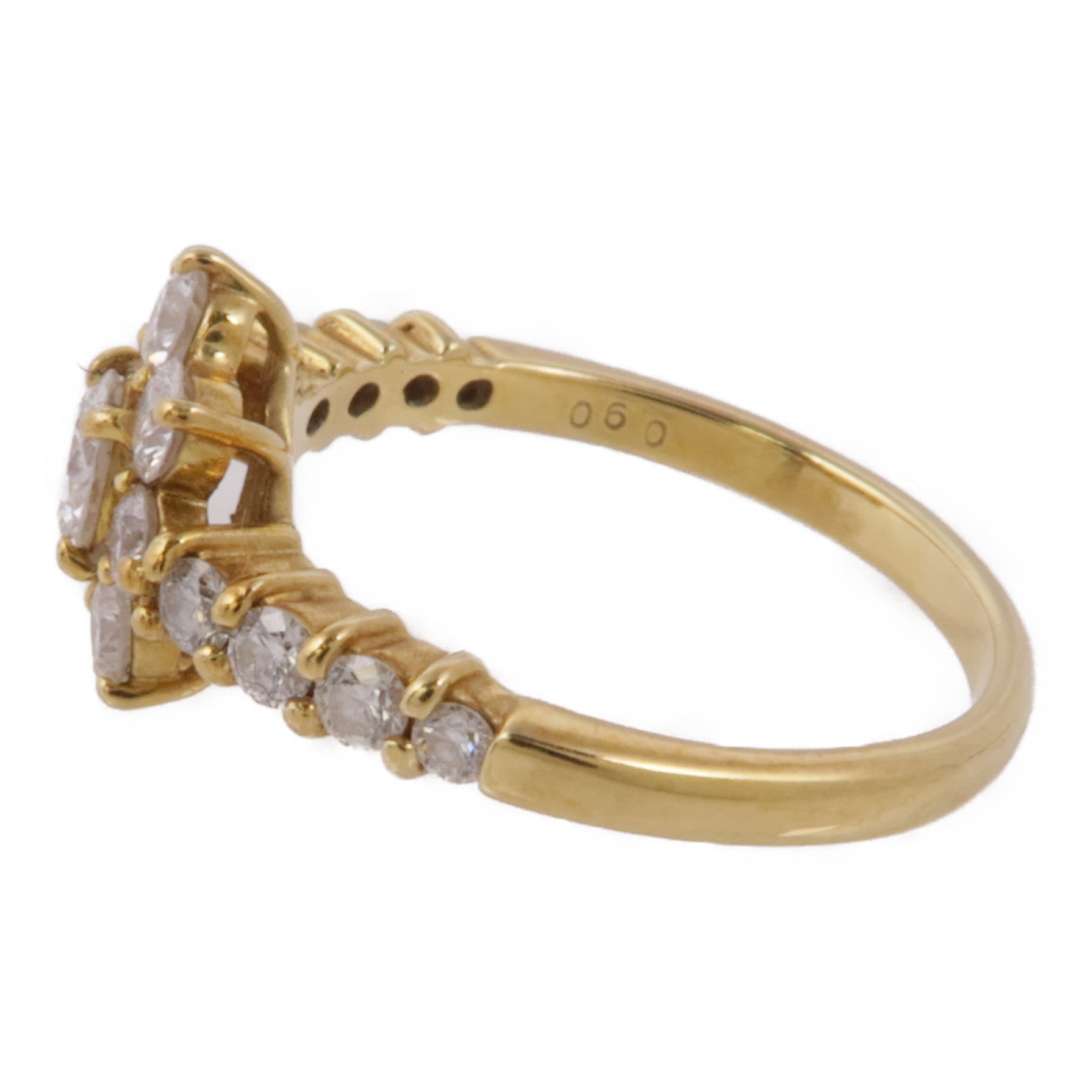 JEWELRY 【激減優惠】18K黃金Diamond Ring鑽石戒指US#5.25