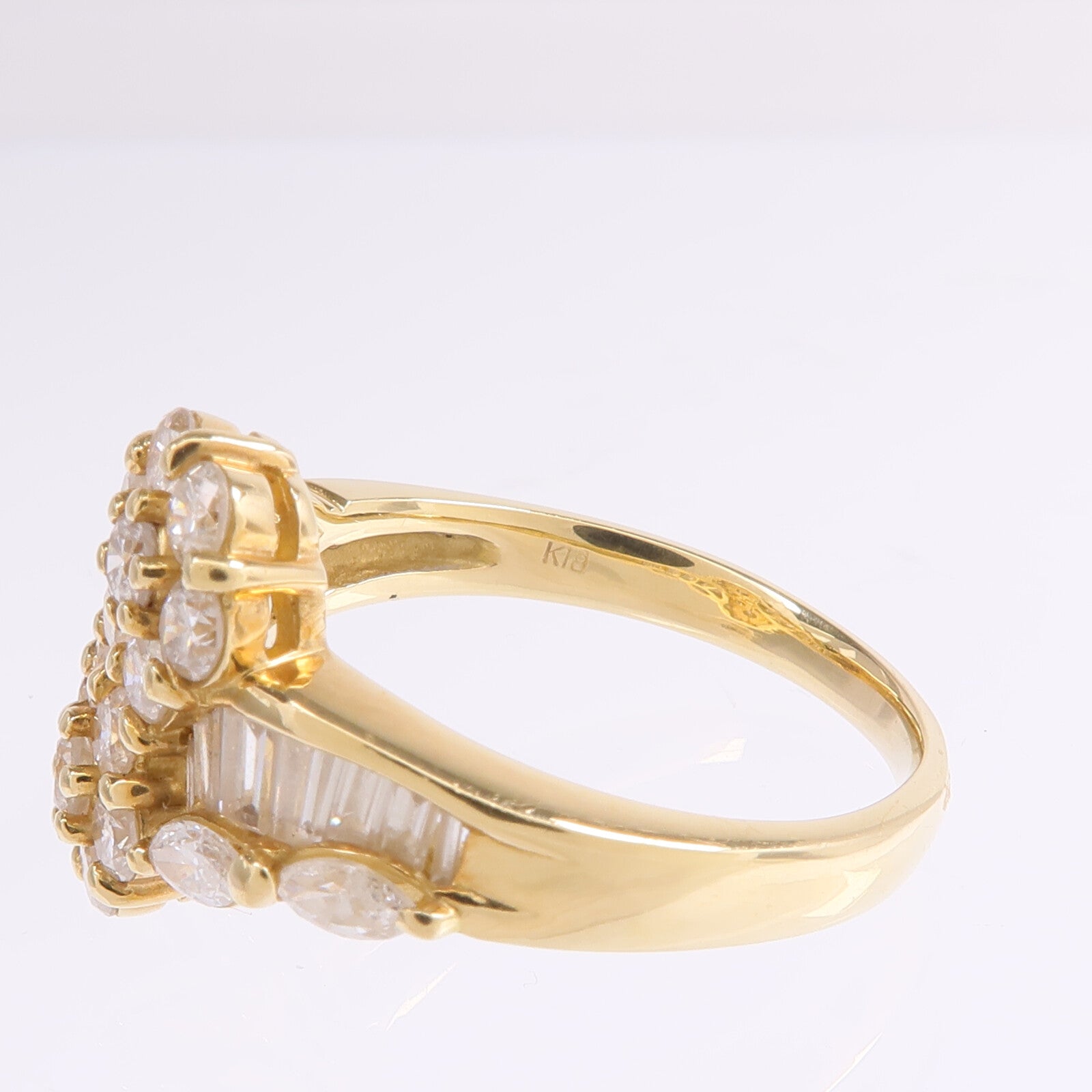 JEWELRY 【激減優惠】18K黃金Diamond Ring鑽石戒指US#7.75