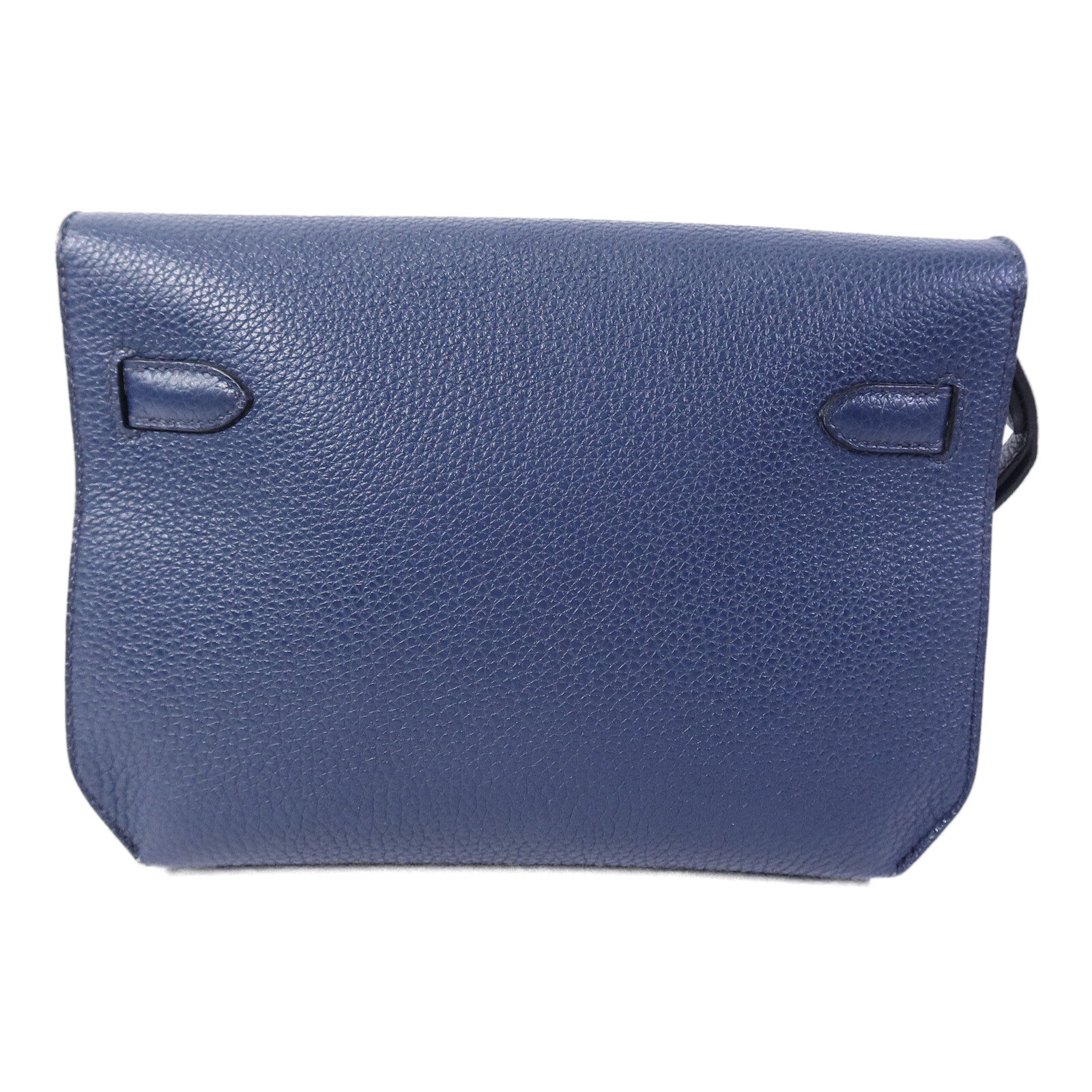 HERMES Togo皮革Kelly Depeches 25手拿包Deep Bleu