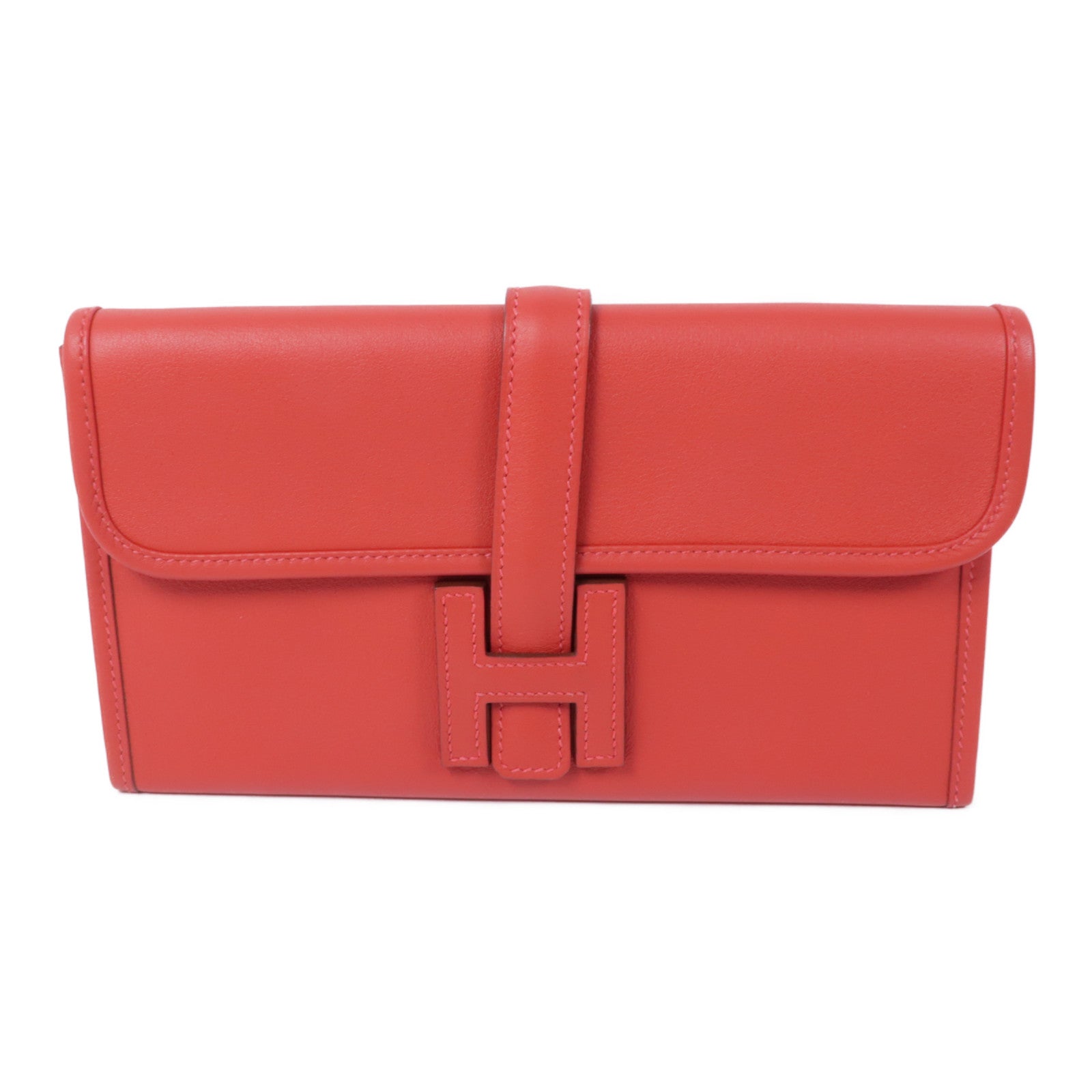 HERMES 【激減優惠】Evercolor皮革Jige手拿包