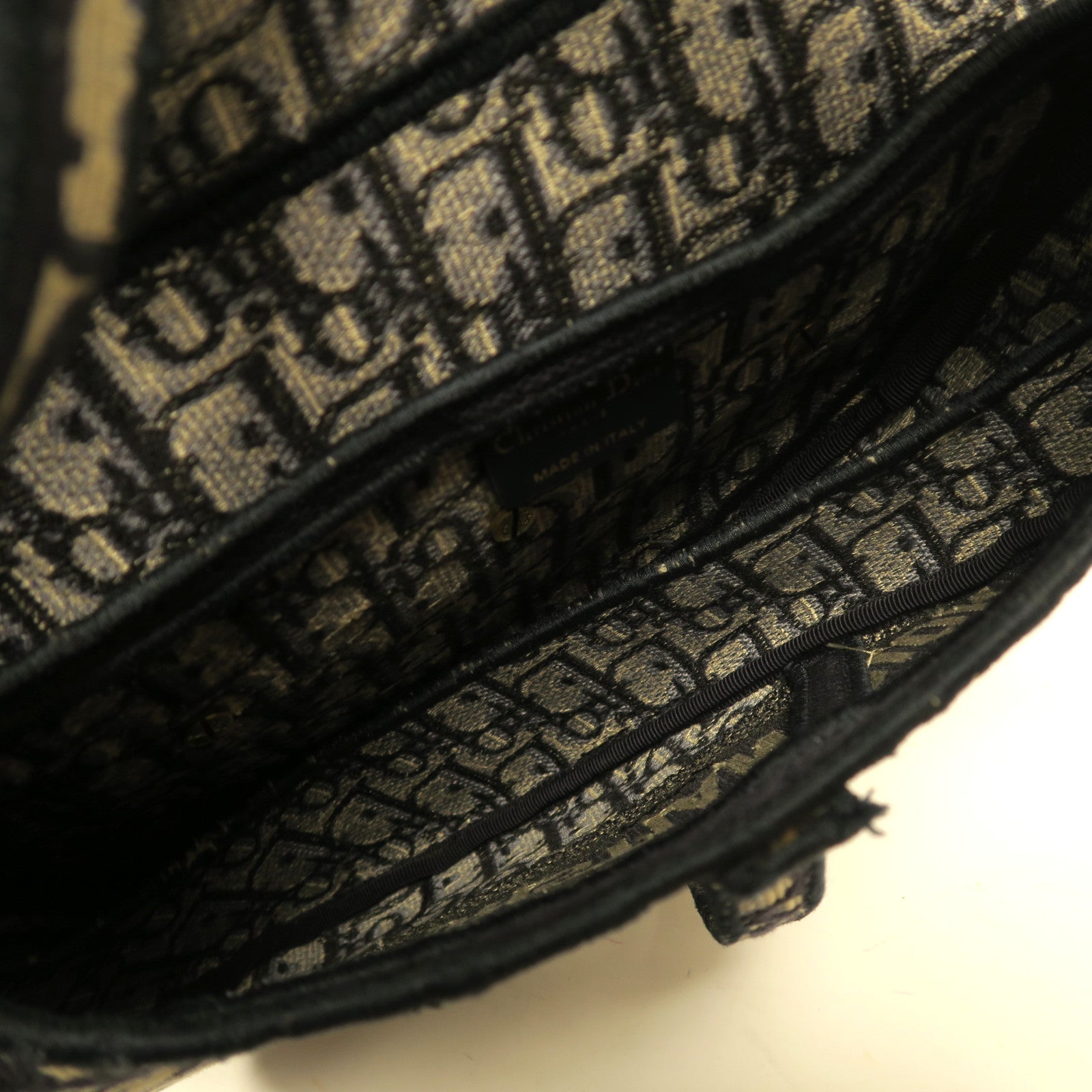 Dior **【激減優惠】帆布Saddle金扣肩背袋藍色
