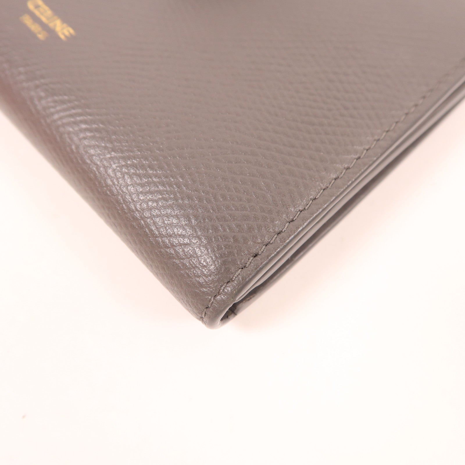 CELINE 牛皮皮革Medium Strap Wallet In Bicolour錢包灰色/粉紅色