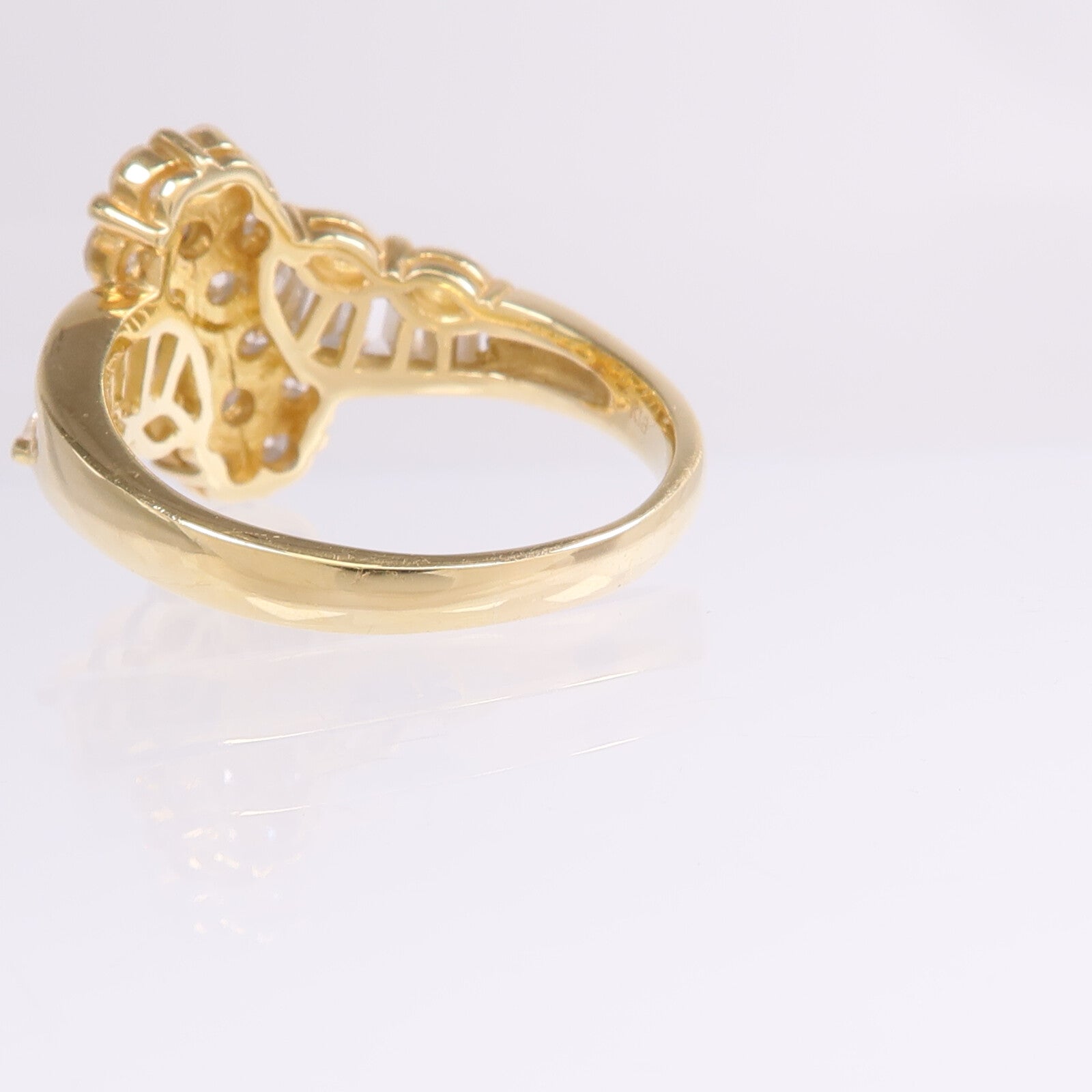 JEWELRY 【激減優惠】18K黃金Diamond Ring鑽石戒指US#7.75