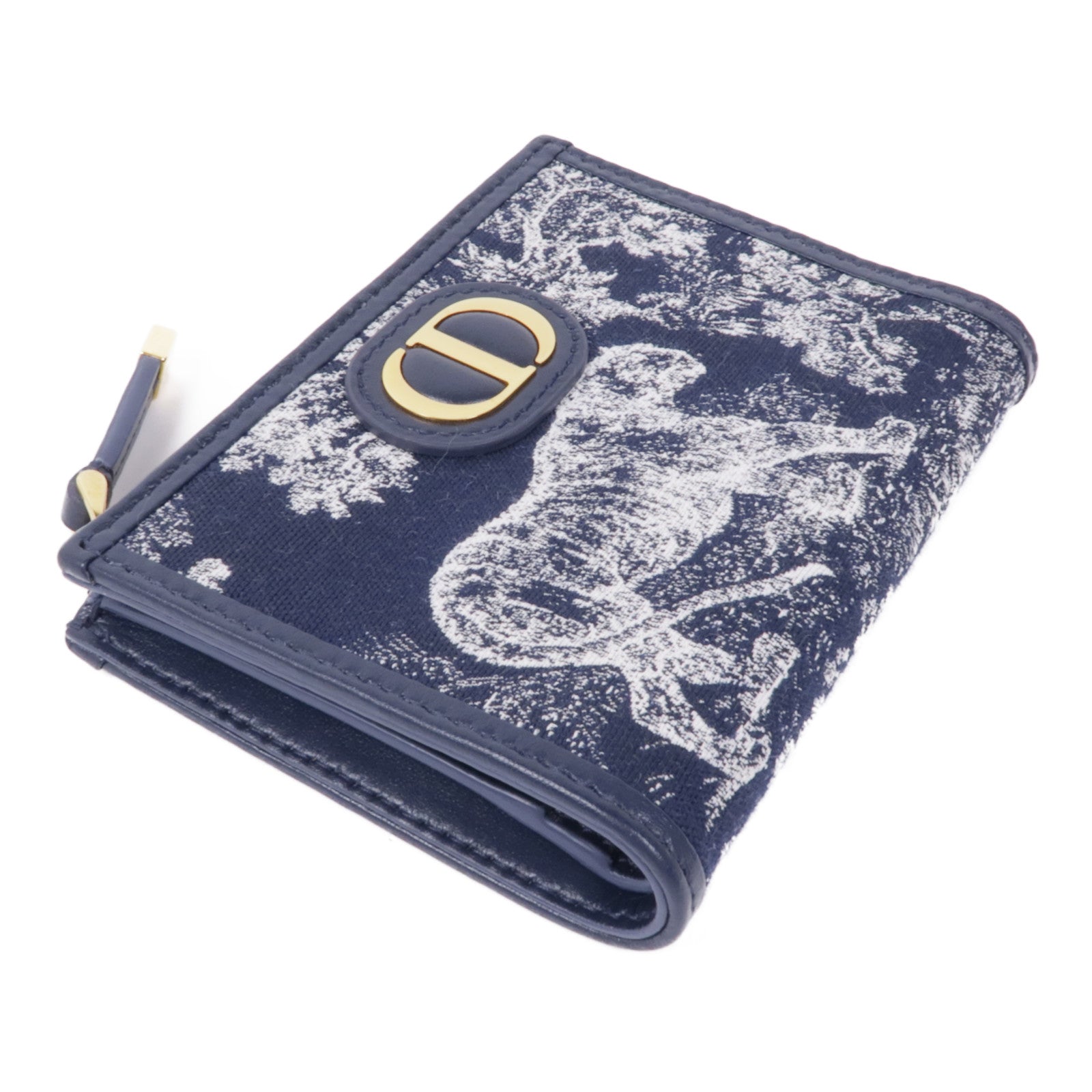 Dior 帆布30 Montaigne Dahlia錢包