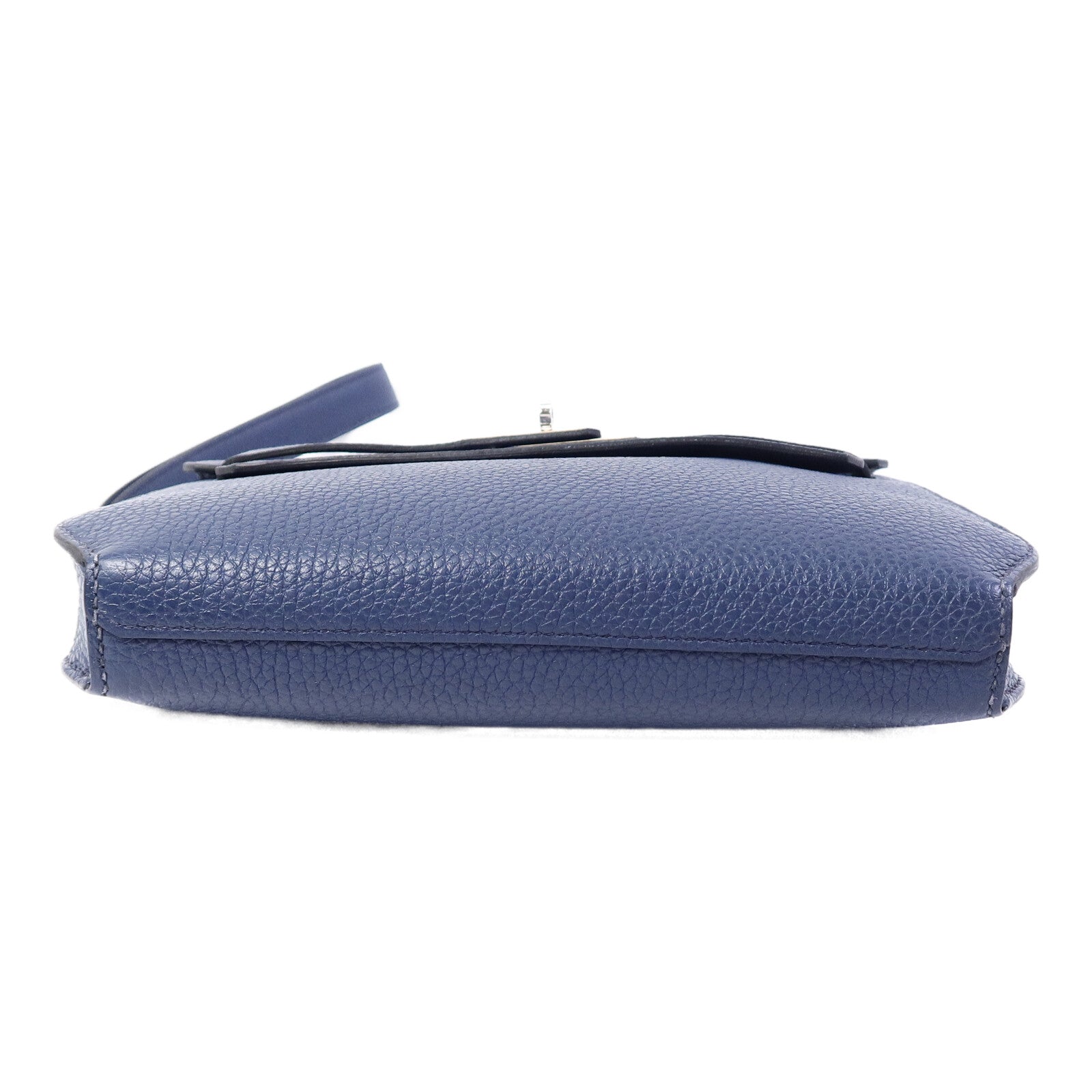 HERMES Togo皮革Kelly Depeches 25手拿包Deep Bleu