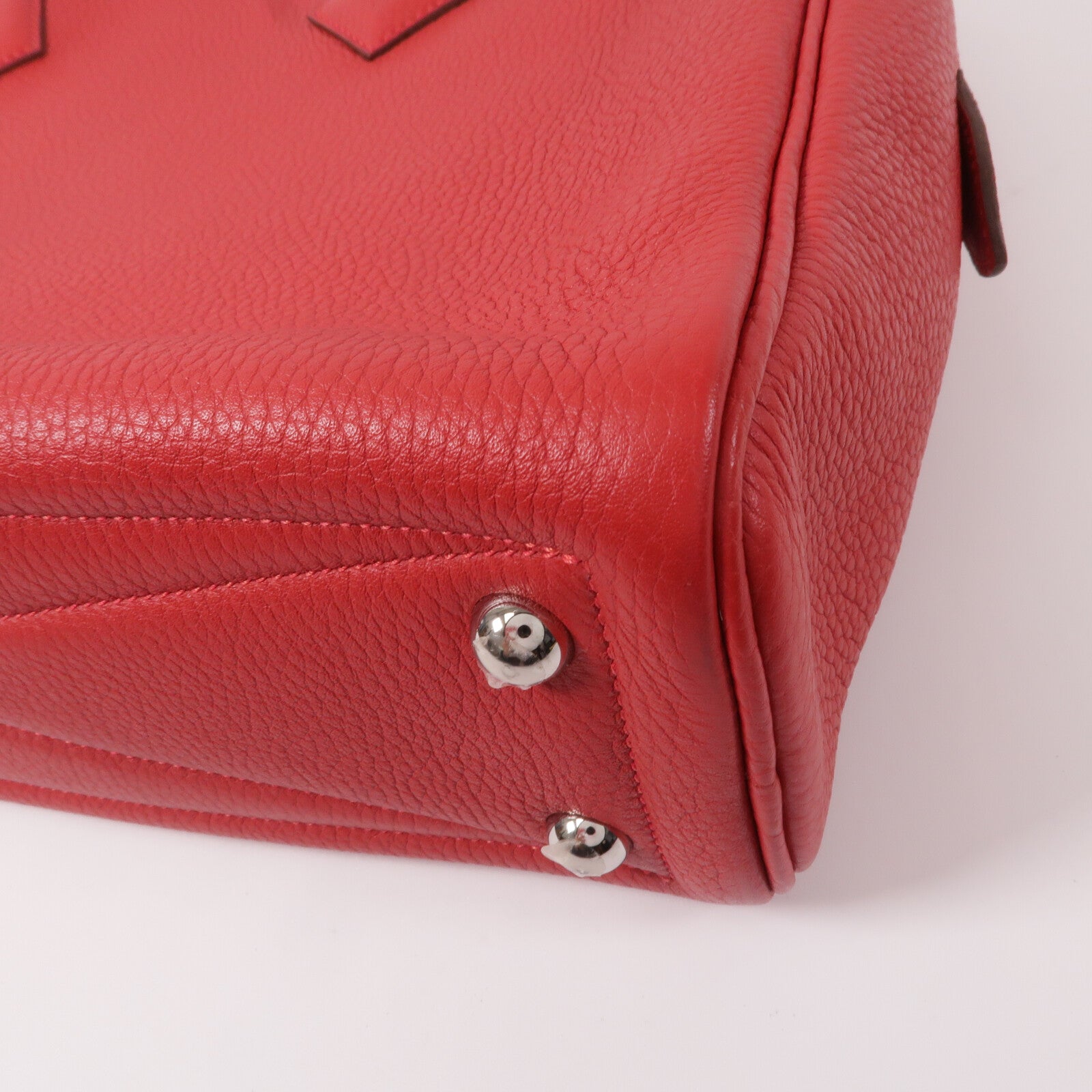 HERMES Clemence皮革Victoria 40手挽袋Rough Casaque