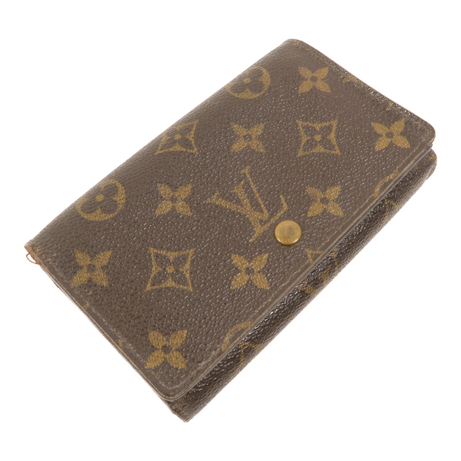 LOUIS VUITTON Monogram Porte Monnaie Tresor Wallet長錢包
