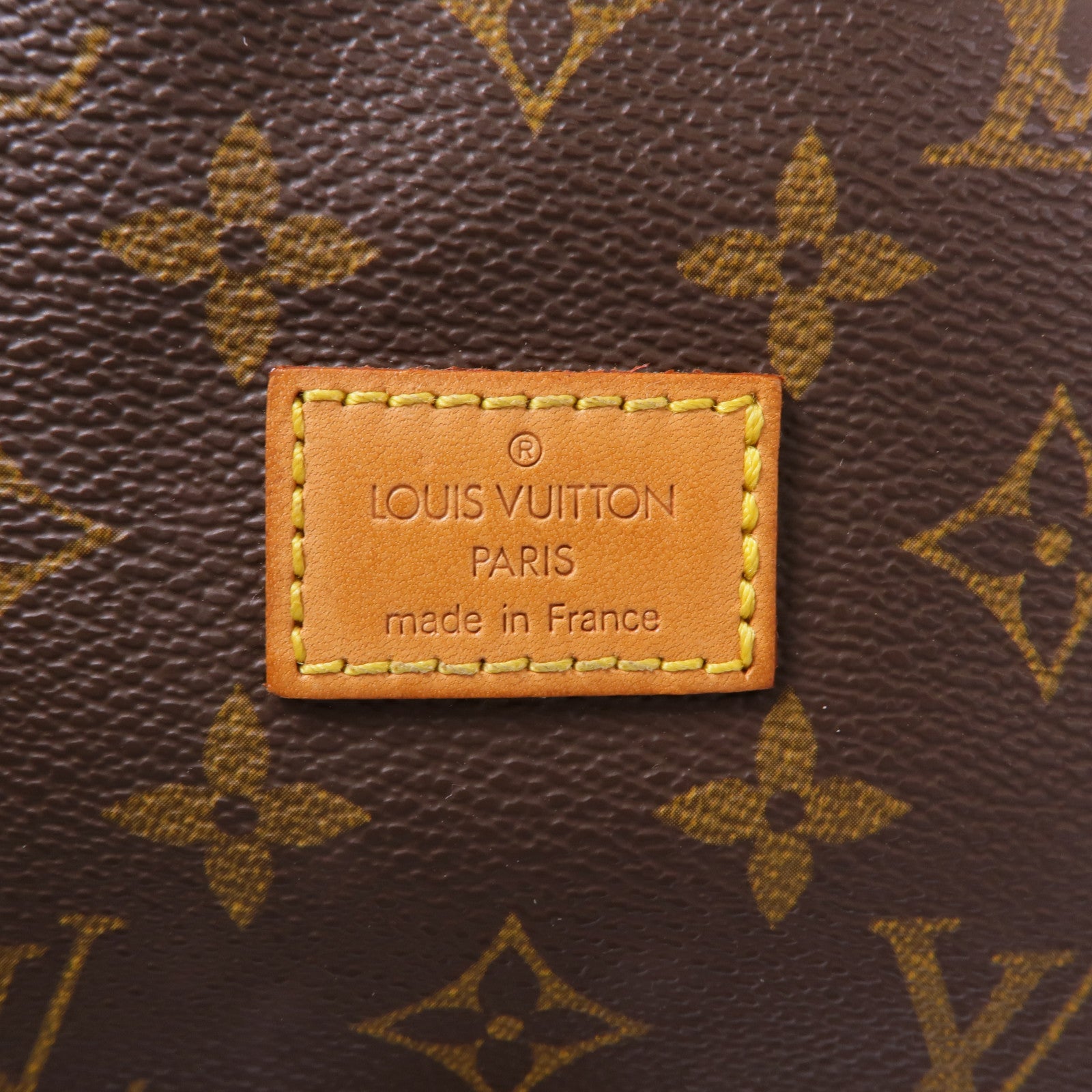 LOUIS VUITTON Monogram Saumur 30金扣肩背袋棕色