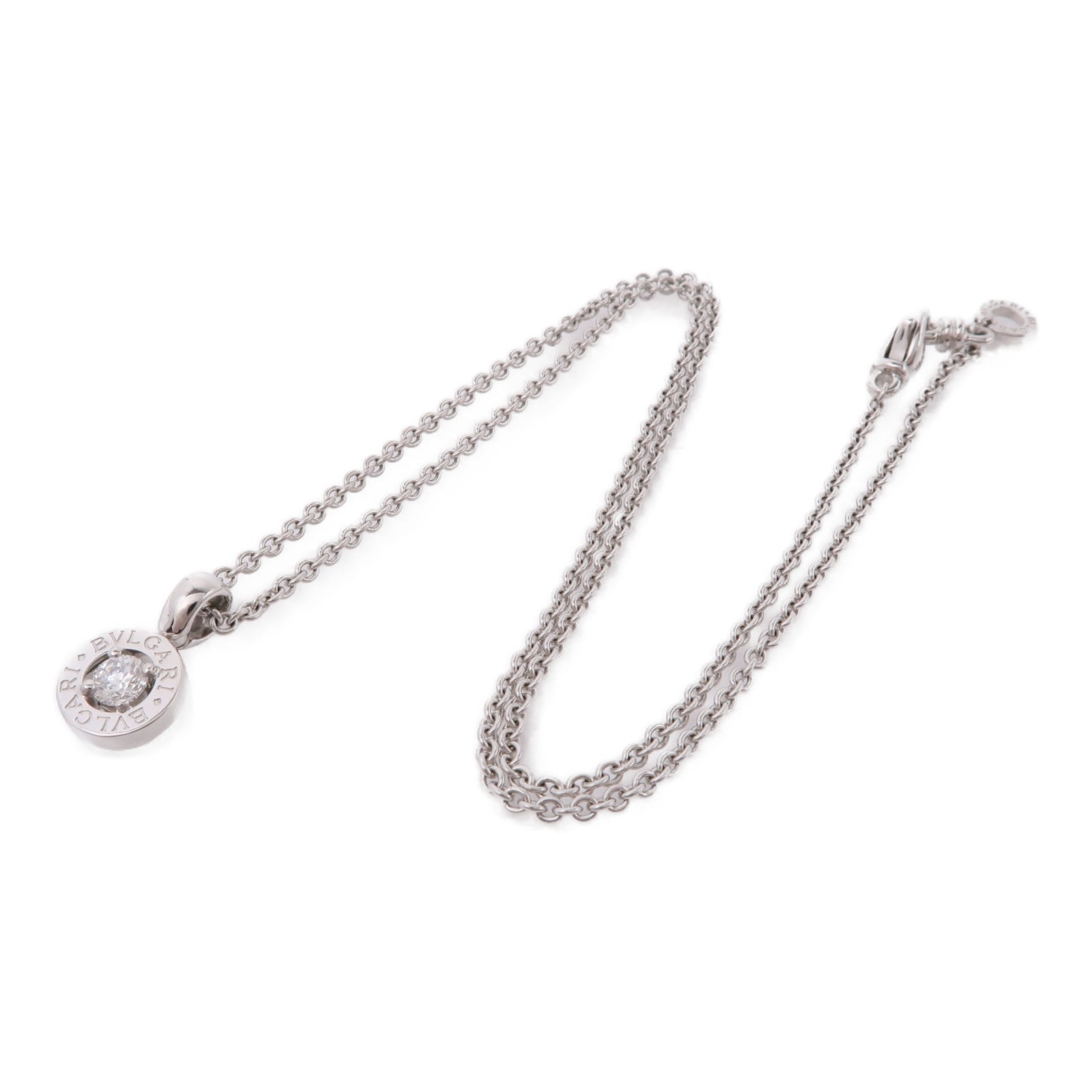 BVLGARI 18K白金Diamond Necklace鑽石項鍊