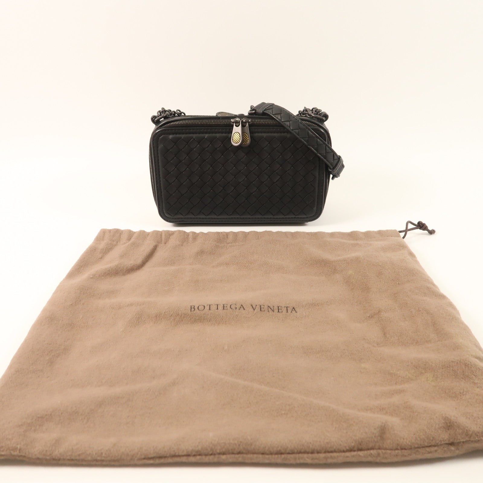 BOTTEGA VENETA 羊皮皮革Chain Shoulder鏈帶肩背袋