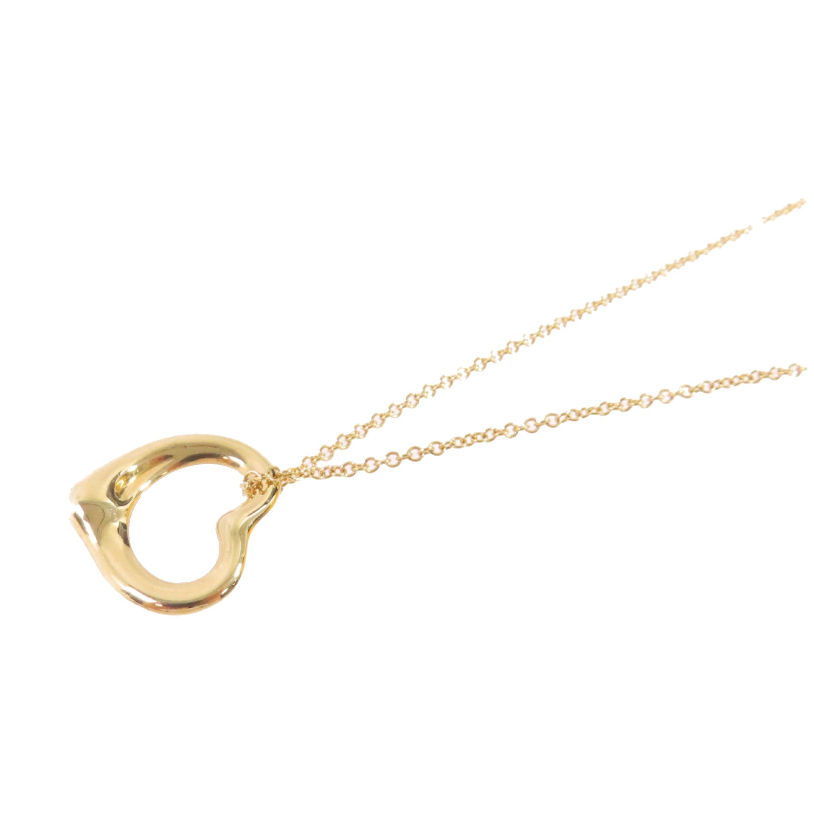 TIFFANY＆CO 18K黃金Open Heart Necklace項鍊