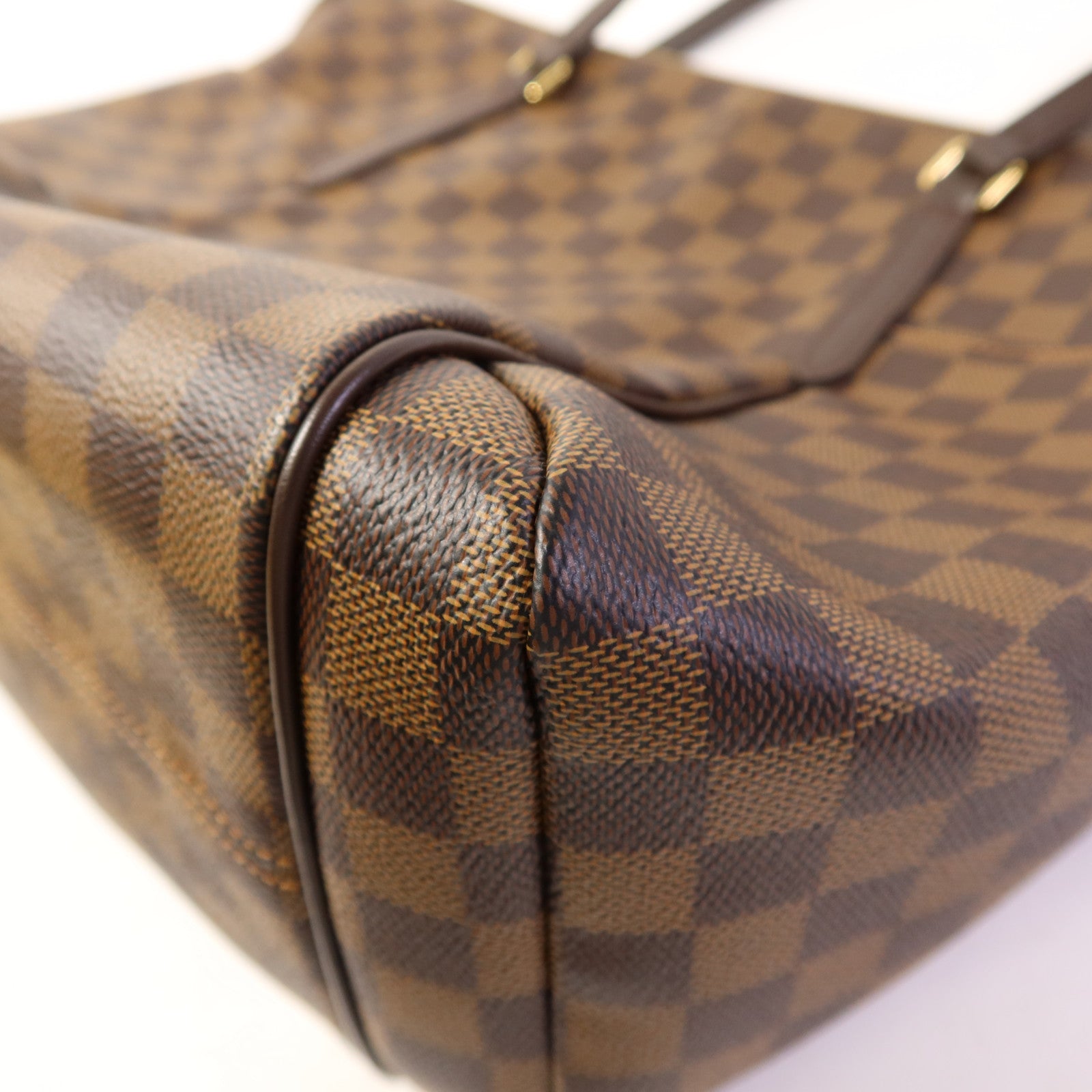 LOUIS VUITTON Damier Ebene Totally MM金扣肩背袋