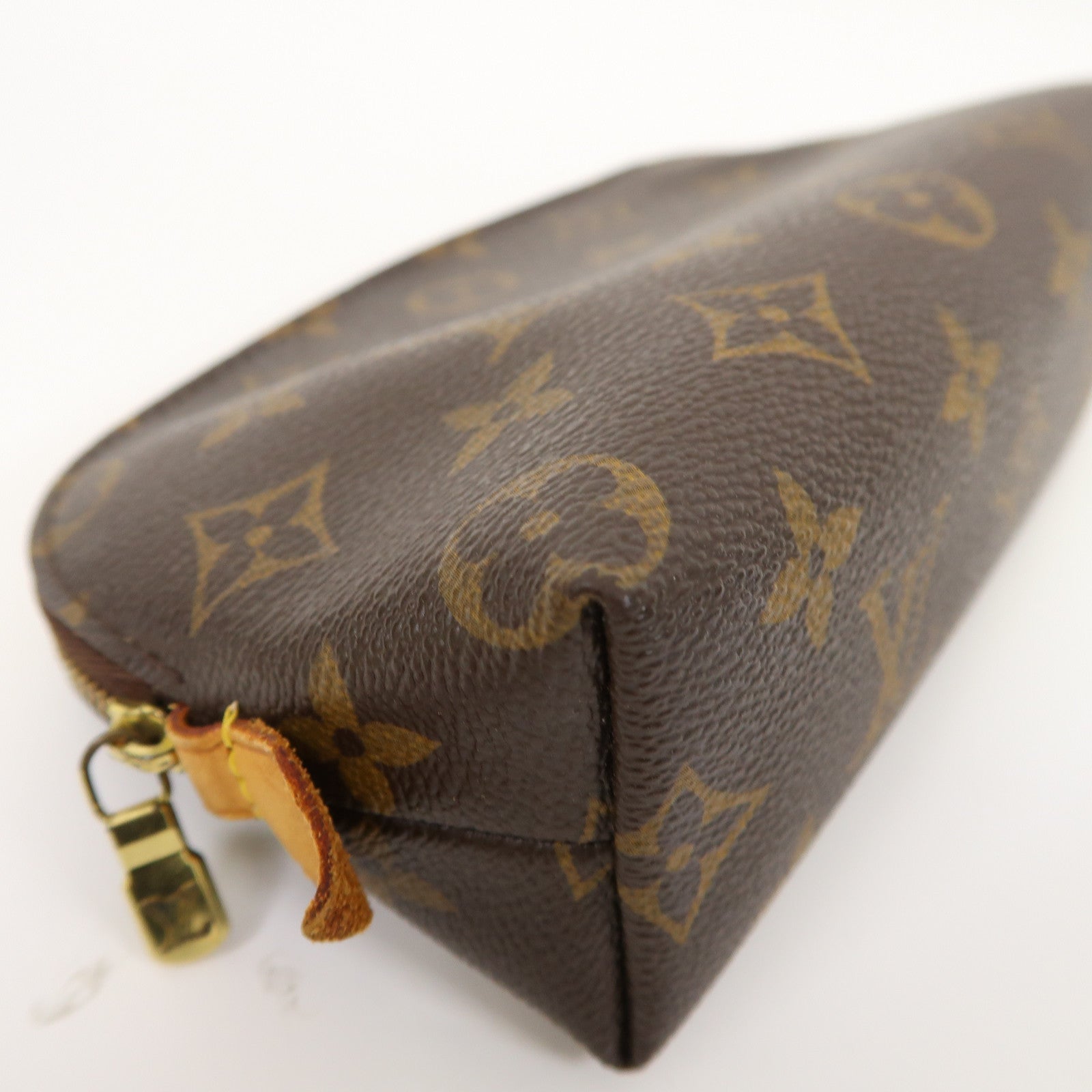 LOUIS VUITTON Monogram Cosmetic Pouch PM金扣手拿包啡色