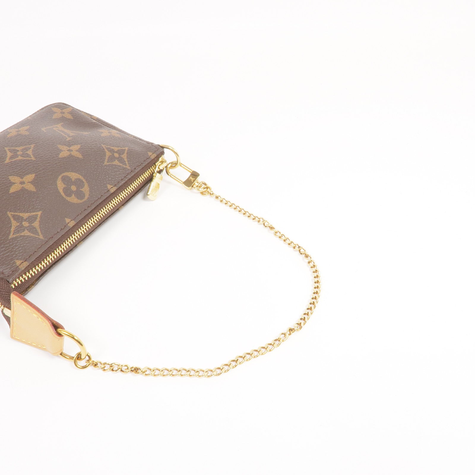 LOUIS VUITTON Monogram Mini Pochette Accessoires金扣手挽袋