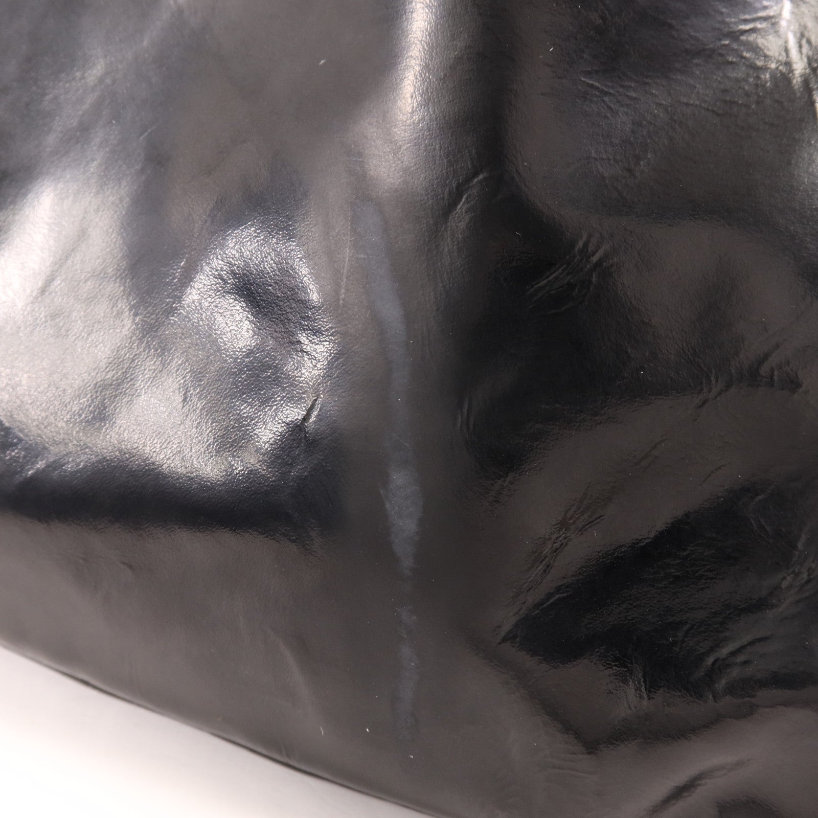 CHANEL 漆皮皮革Clutch Bag銀扣手拿包