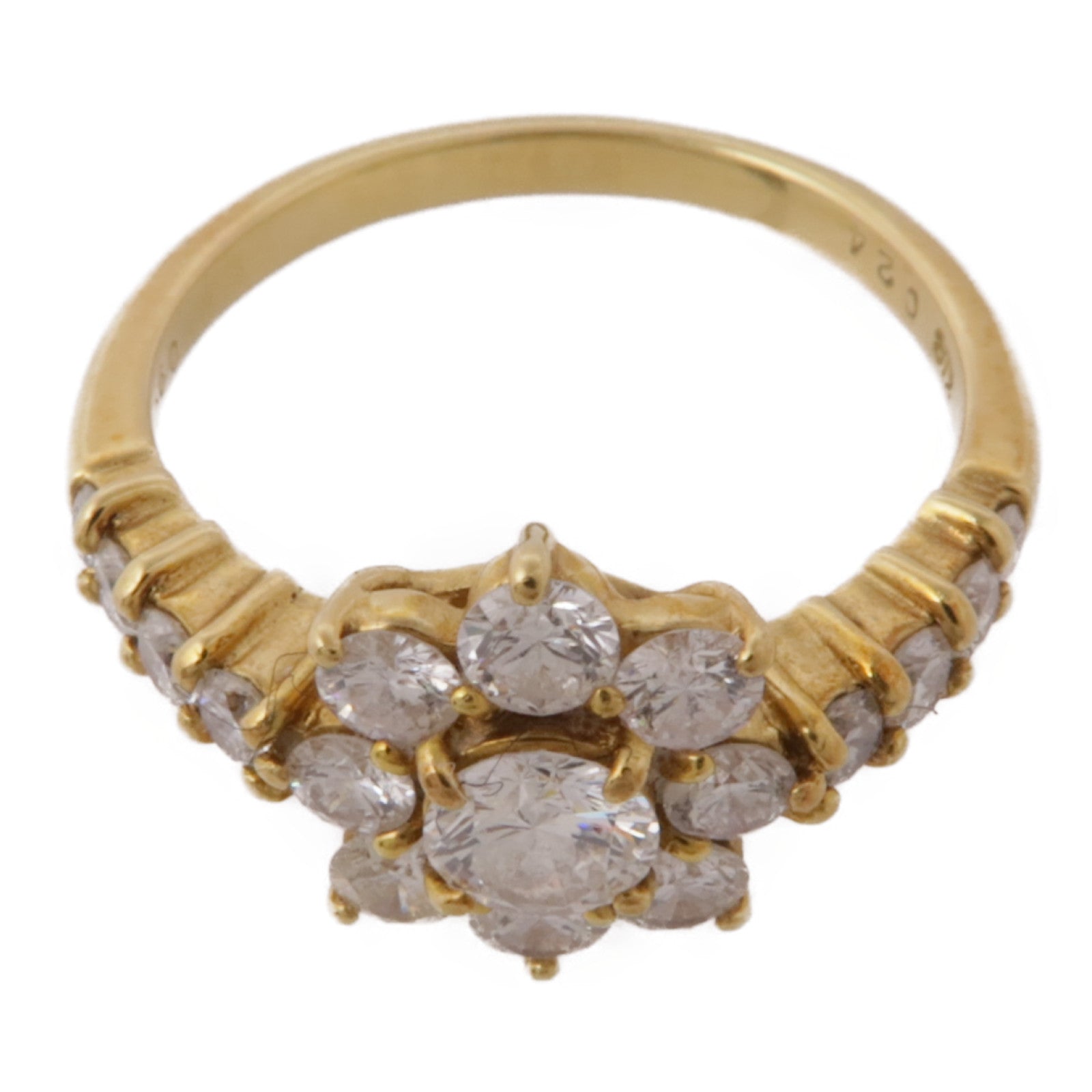JEWELRY 【激減優惠】18K黃金Diamond Ring鑽石戒指US#5.25