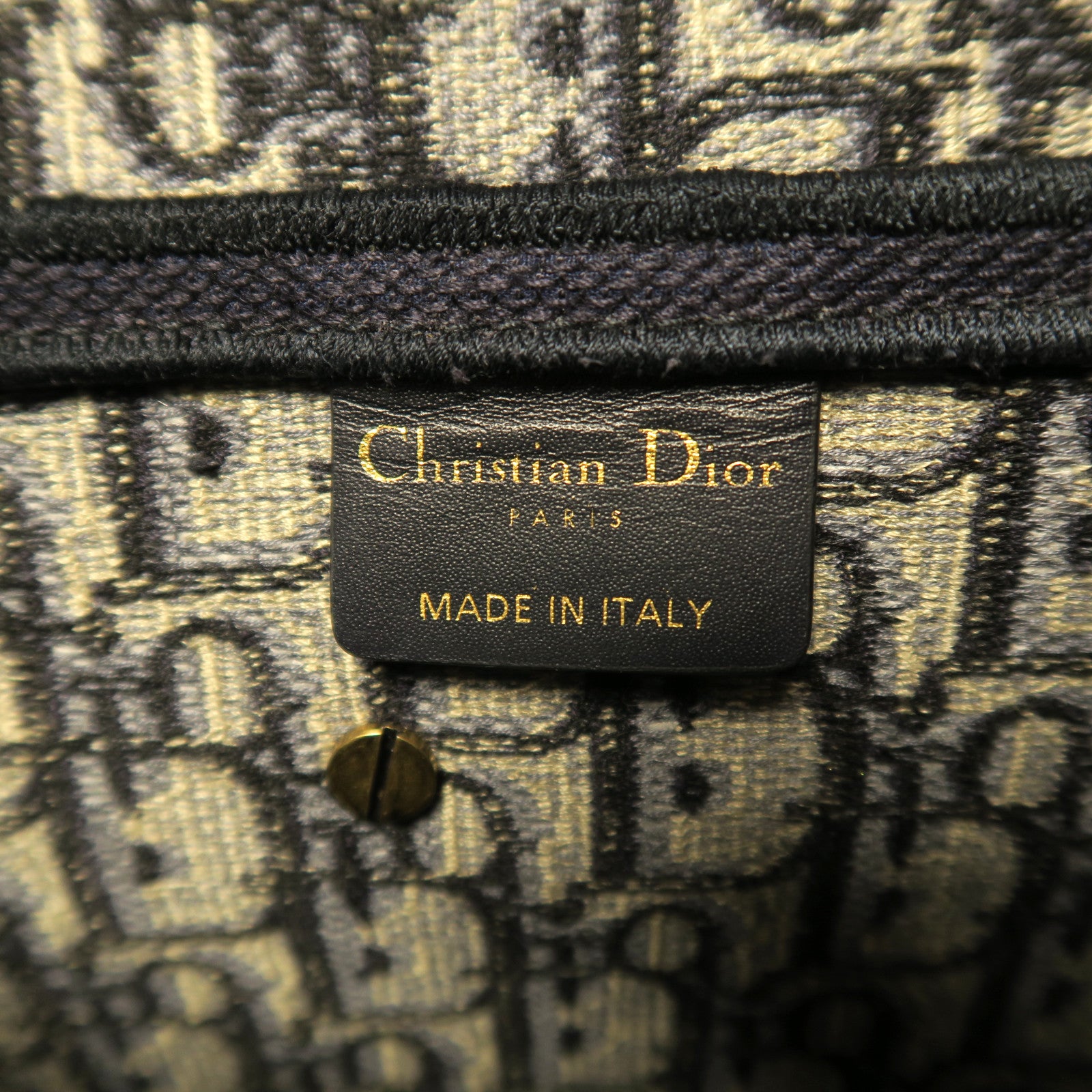 Dior **【激減優惠】帆布Saddle金扣肩背袋藍色
