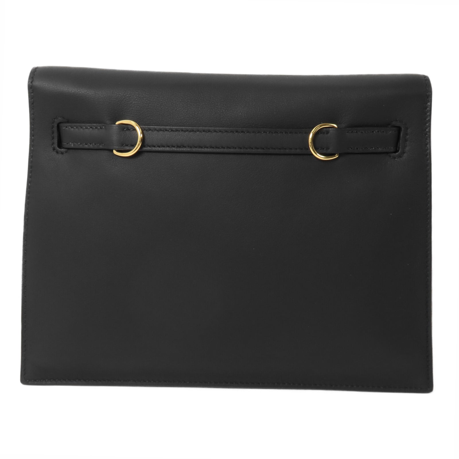 HERMES Volupto皮革Kelly Danse II肩背袋Noir