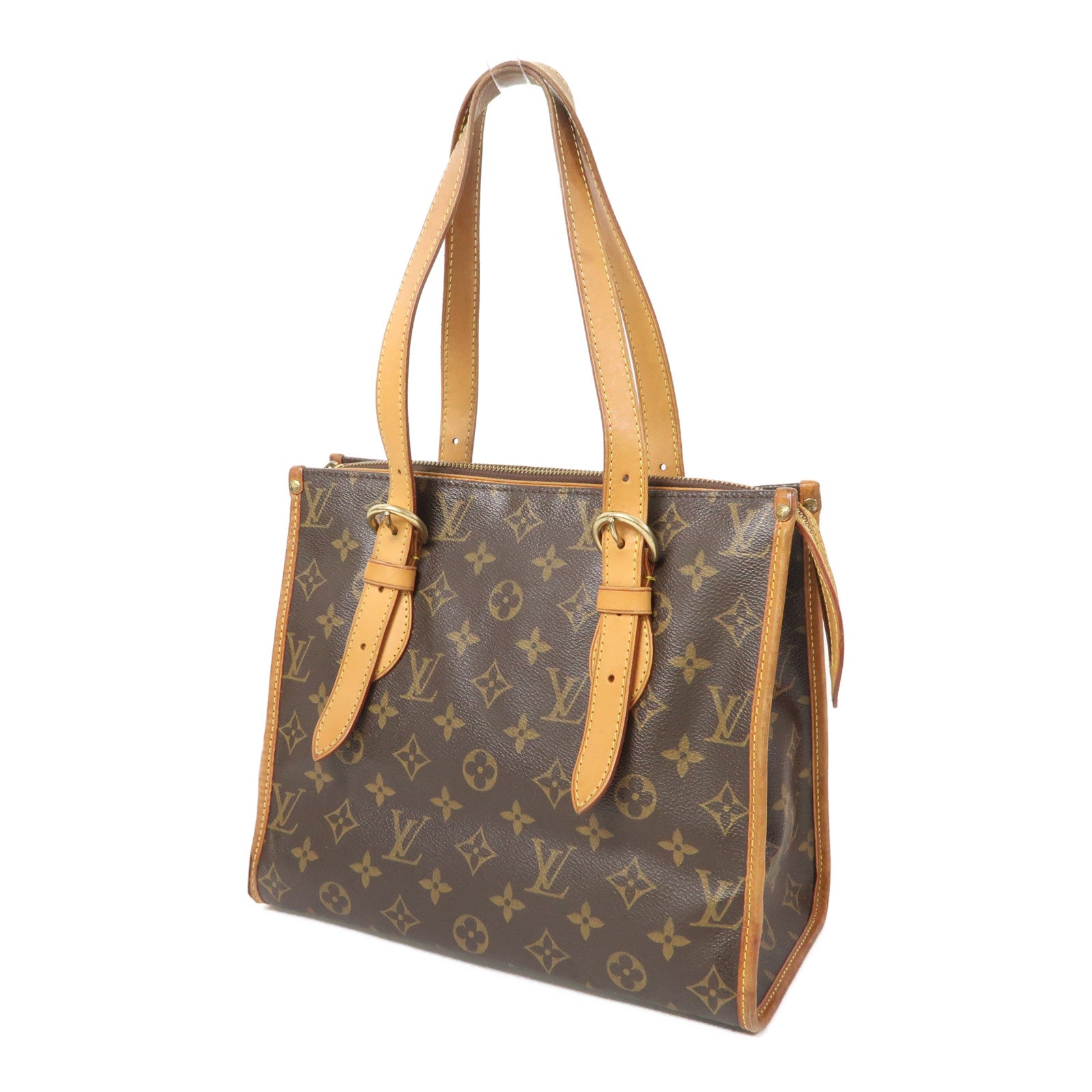 LOUIS VUITTON Monogram Popincourt Haut金扣手挽袋啡色