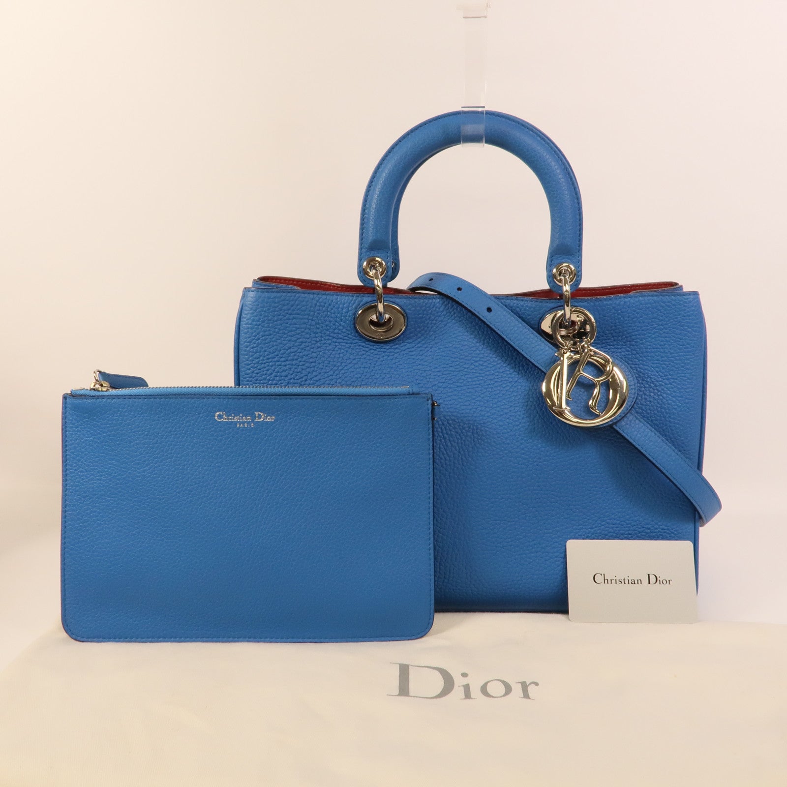 Dior 牛皮皮革Diorissimo手挽肩背兩用袋
