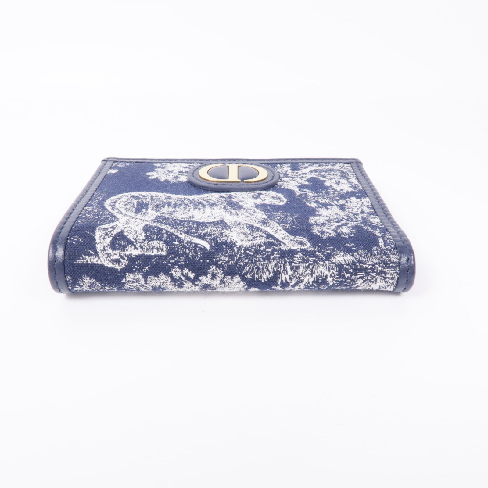 Dior 帆布30 Montaigne Dahlia錢包
