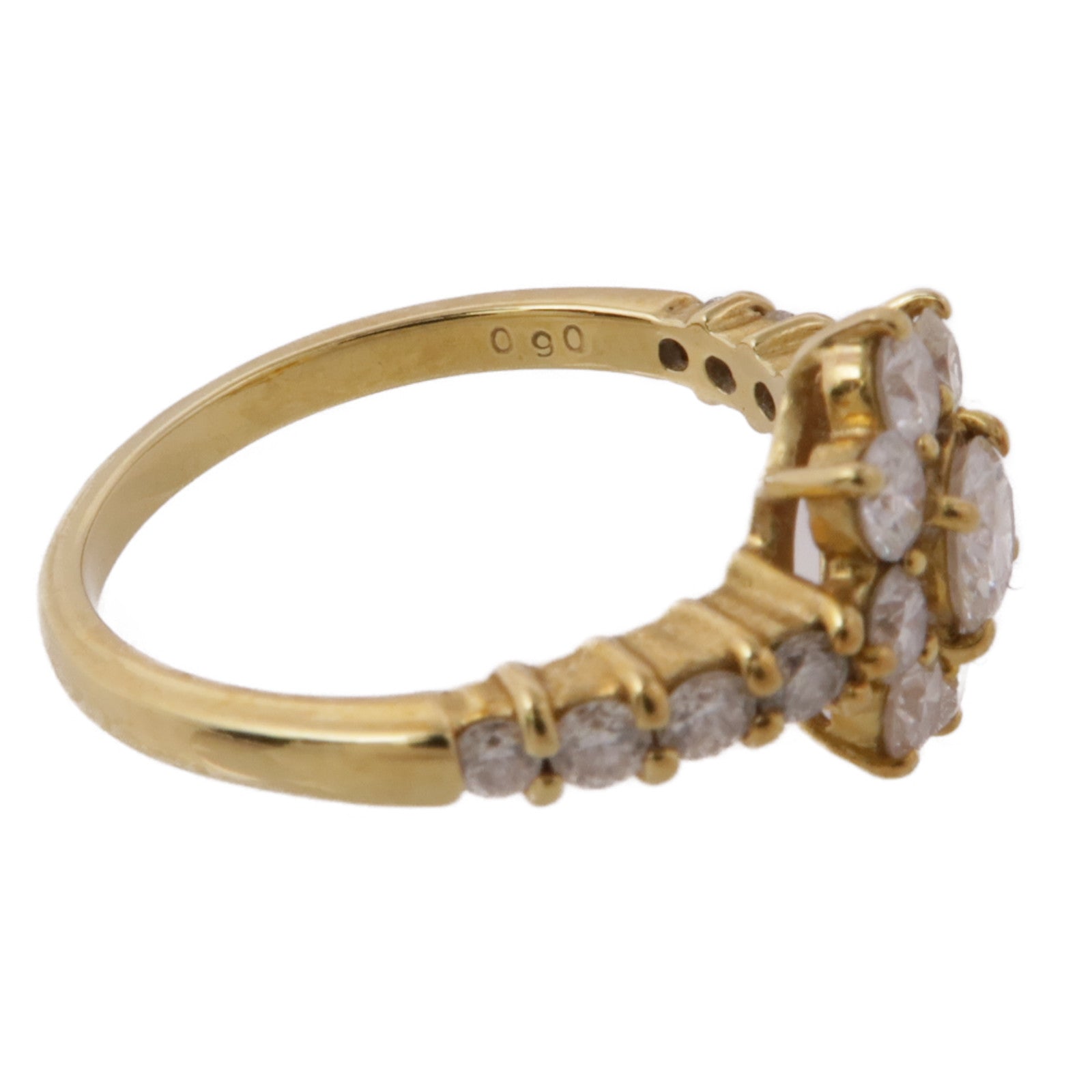 JEWELRY 【激減優惠】18K黃金Diamond Ring鑽石戒指US#5.25