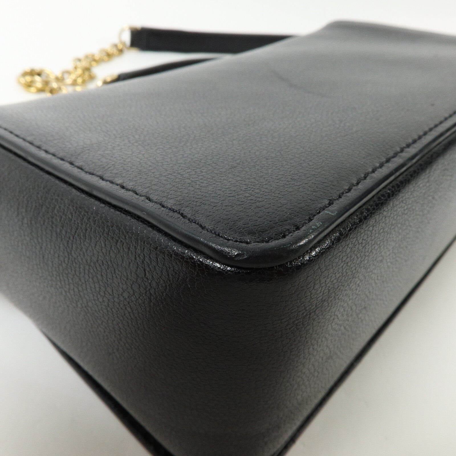 Furla 牛皮皮革Chain Shoulder鏈帶肩背袋