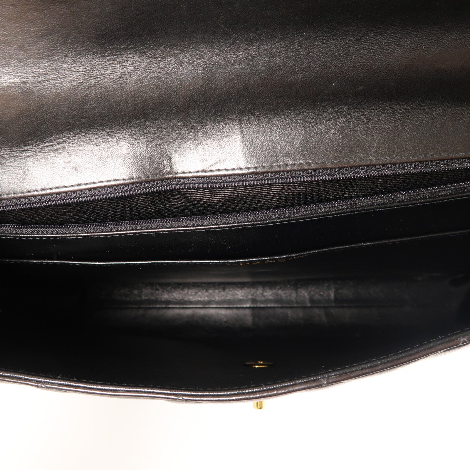 CHANEL 羊皮皮革Materasse Briefcase金扣公事包