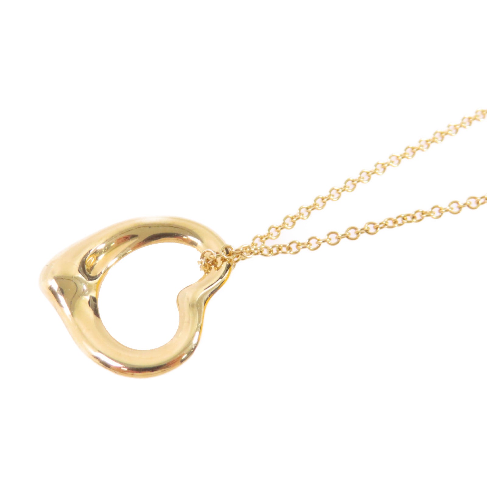 TIFFANY＆CO 18K黃金Open Heart Necklace項鍊