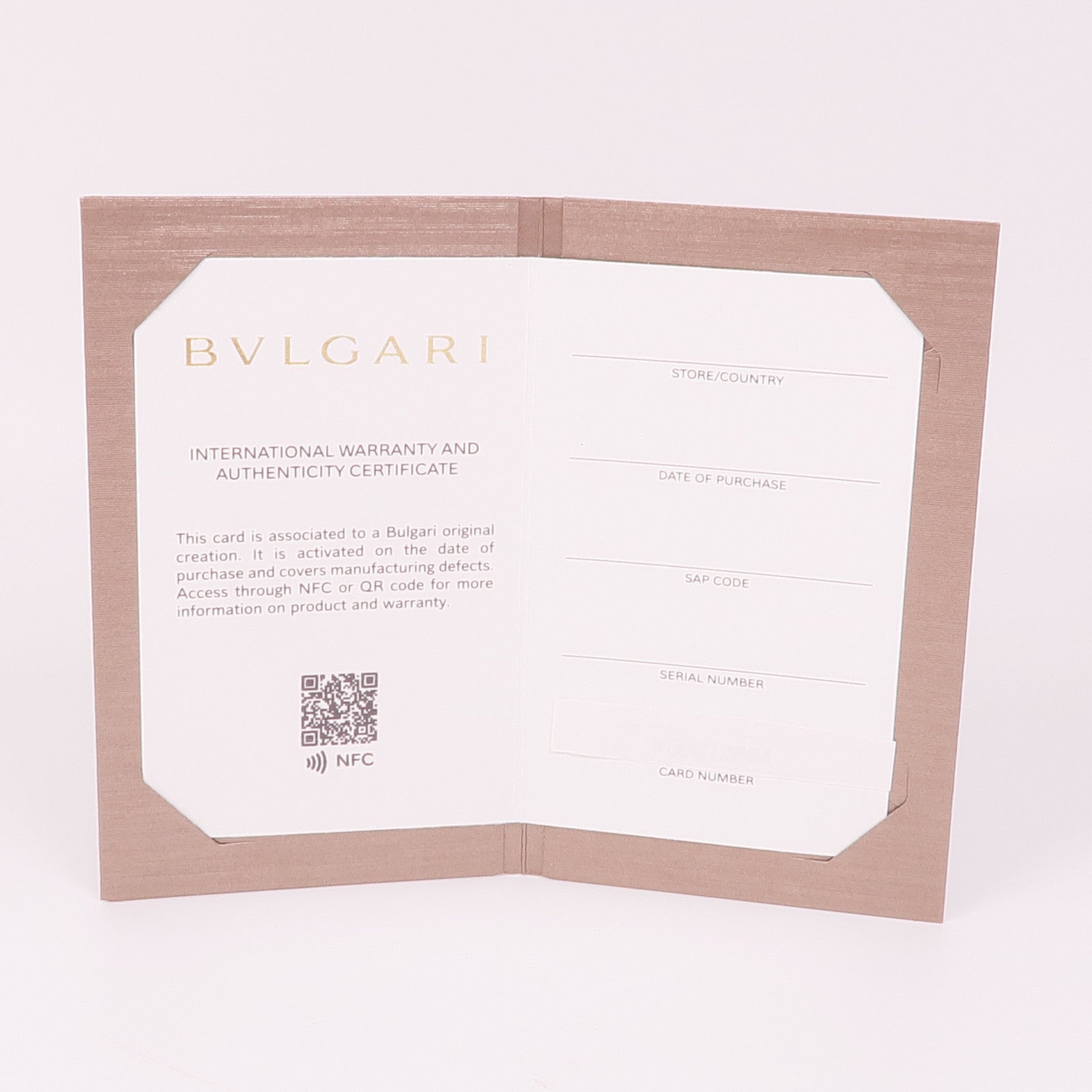 BVLGARI 18K玫瑰金/陶瓷B.zero1 2 Band戒指Bvlgari#64/US#10