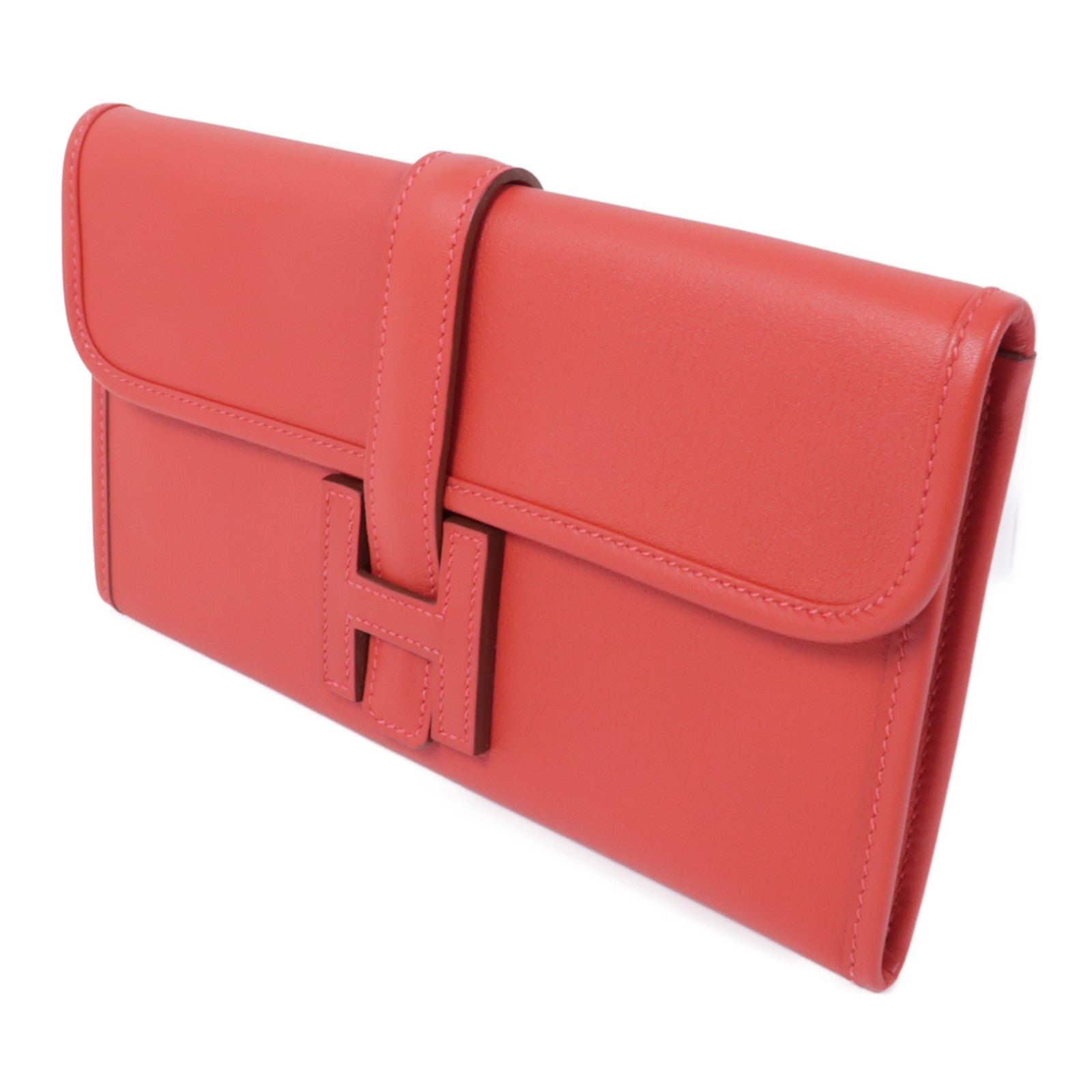 HERMES 【激減優惠】Evercolor皮革Jige手拿包