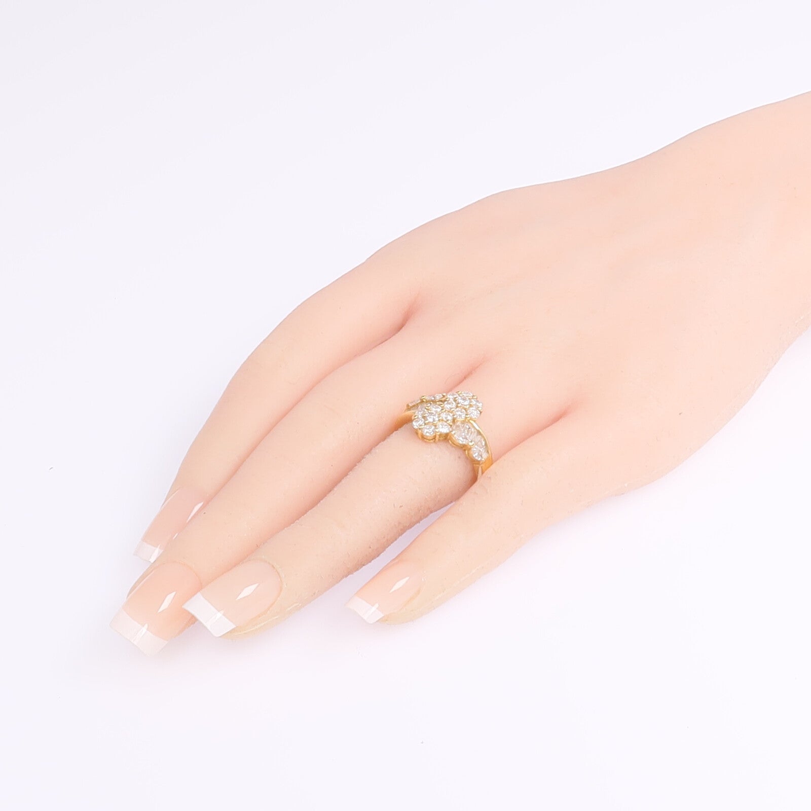 JEWELRY 【激減優惠】18K黃金Diamond Ring鑽石戒指US#7.75