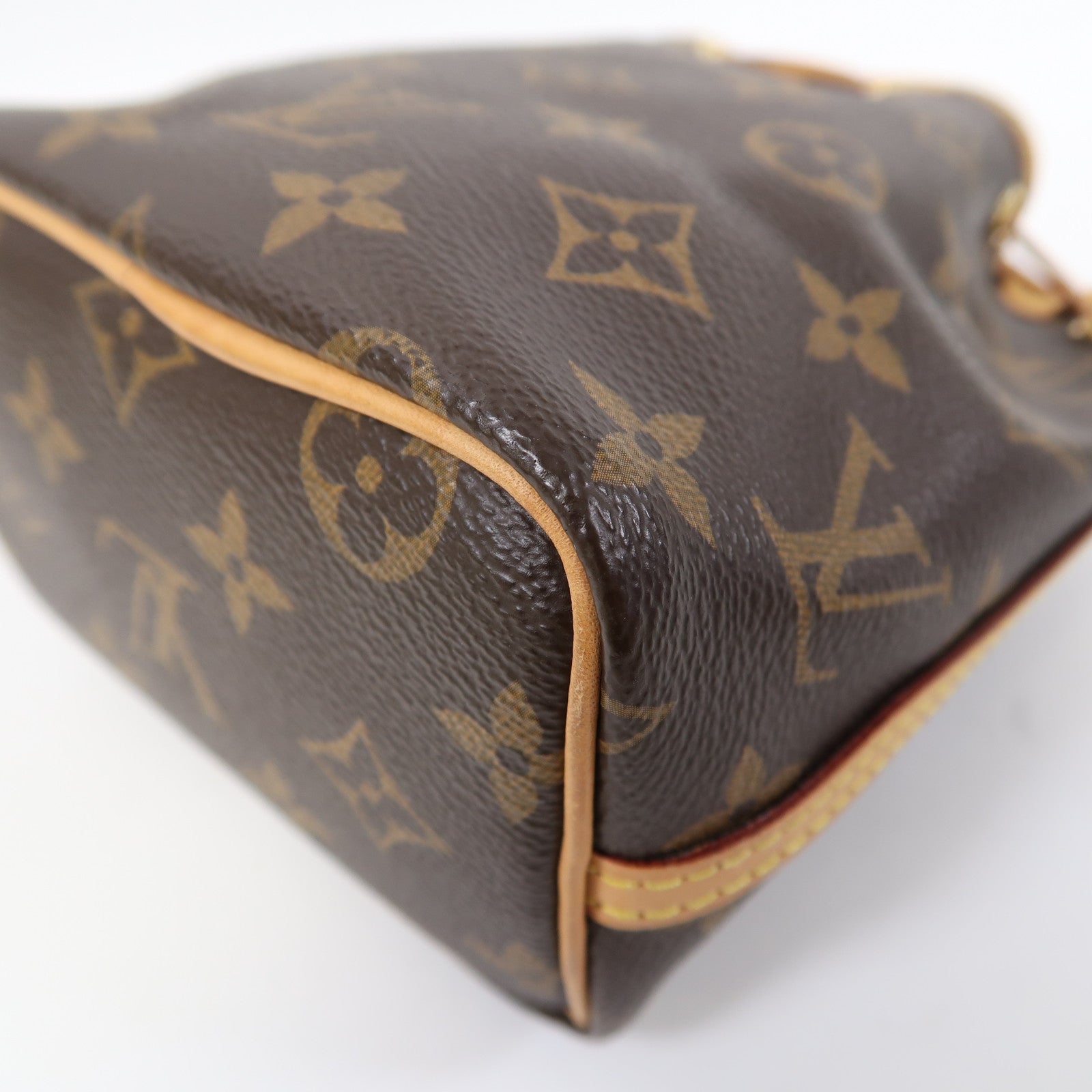LOUIS VUITTON 【激減優惠】Monogram Nano Noe金扣肩背袋啡色